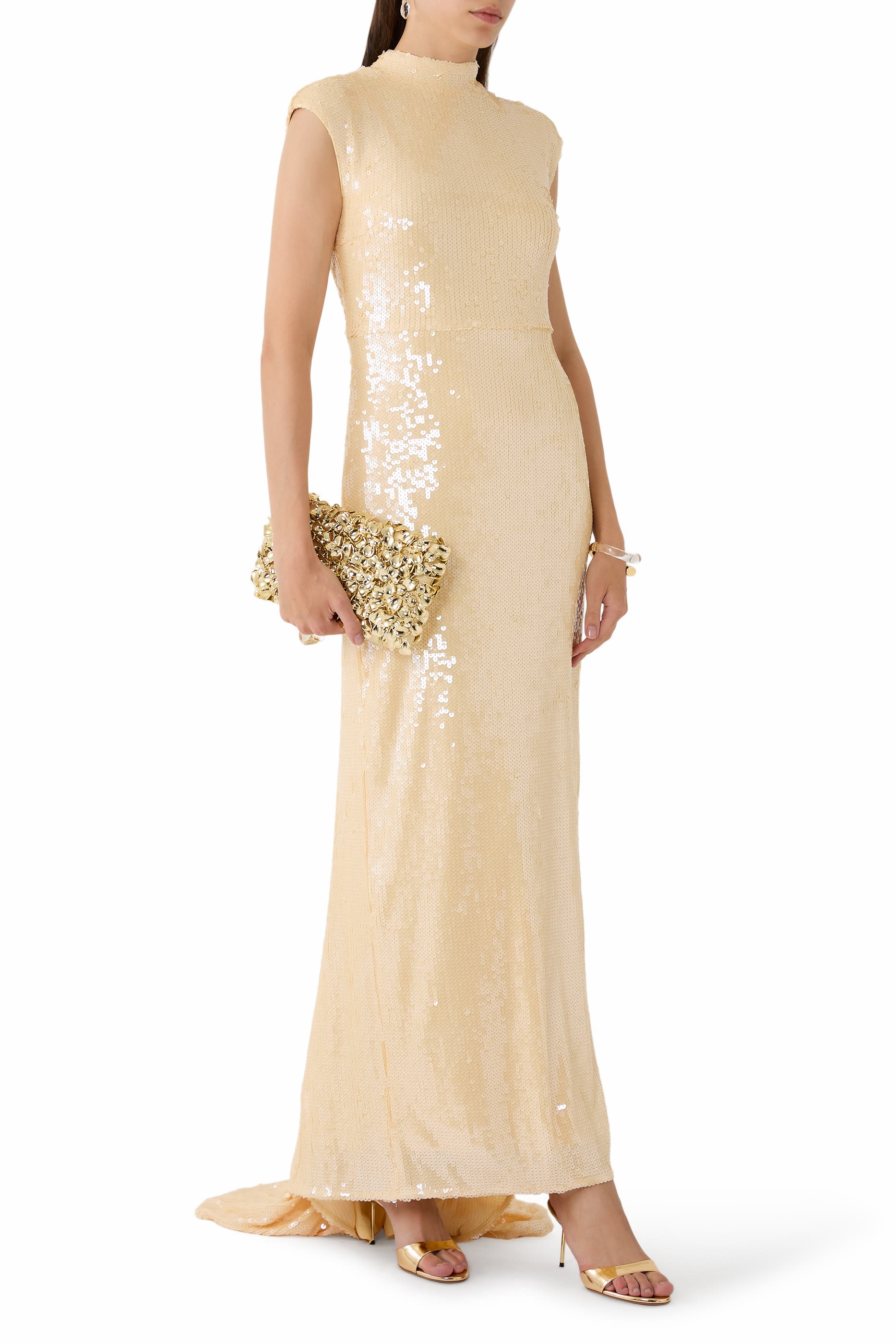 Sequins Cap Sleeve Dress 