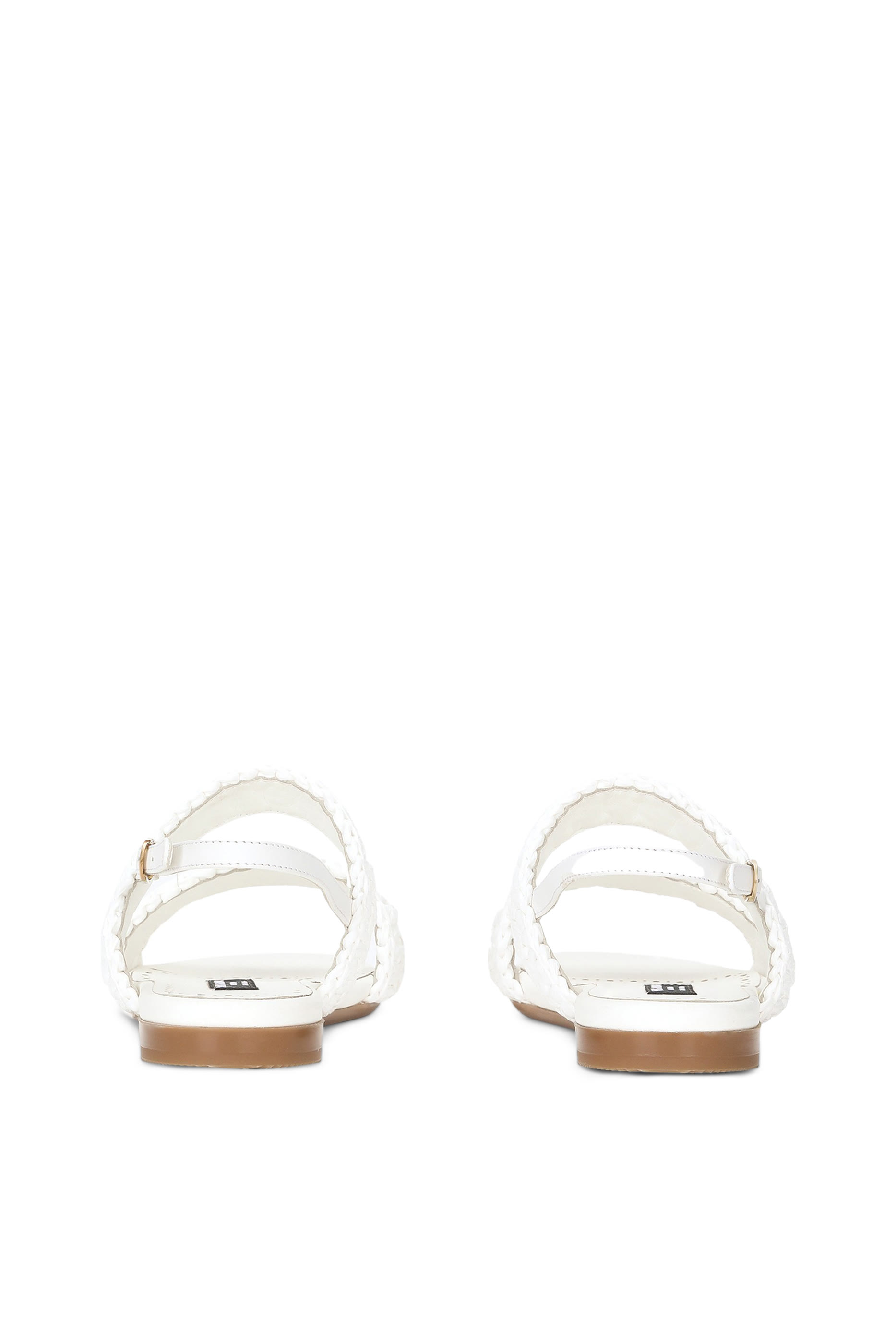 Kids Crochet Detailing Calfskin Sandals