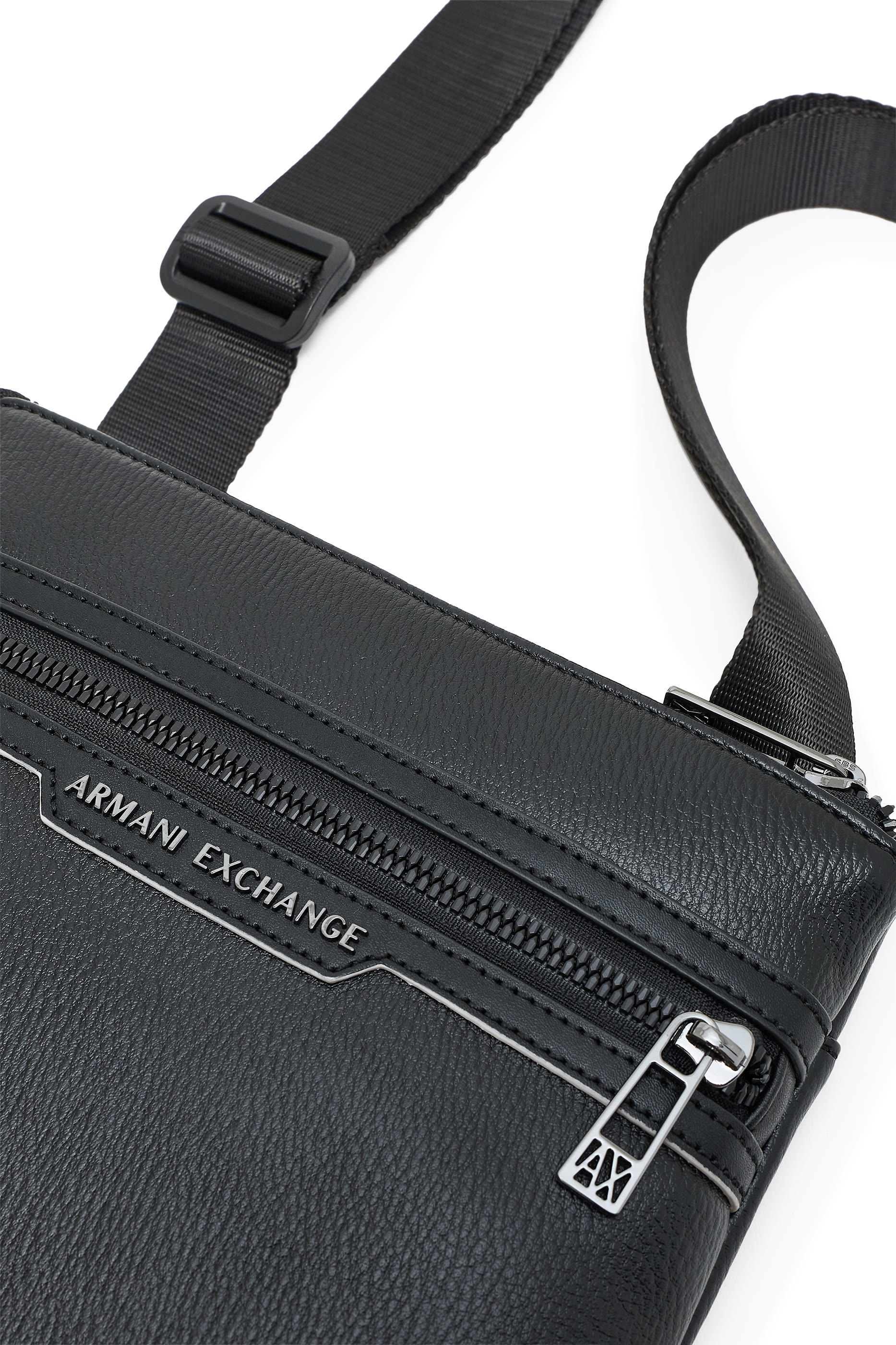 Cedric 2 Zippers Flat Crossbody Bag