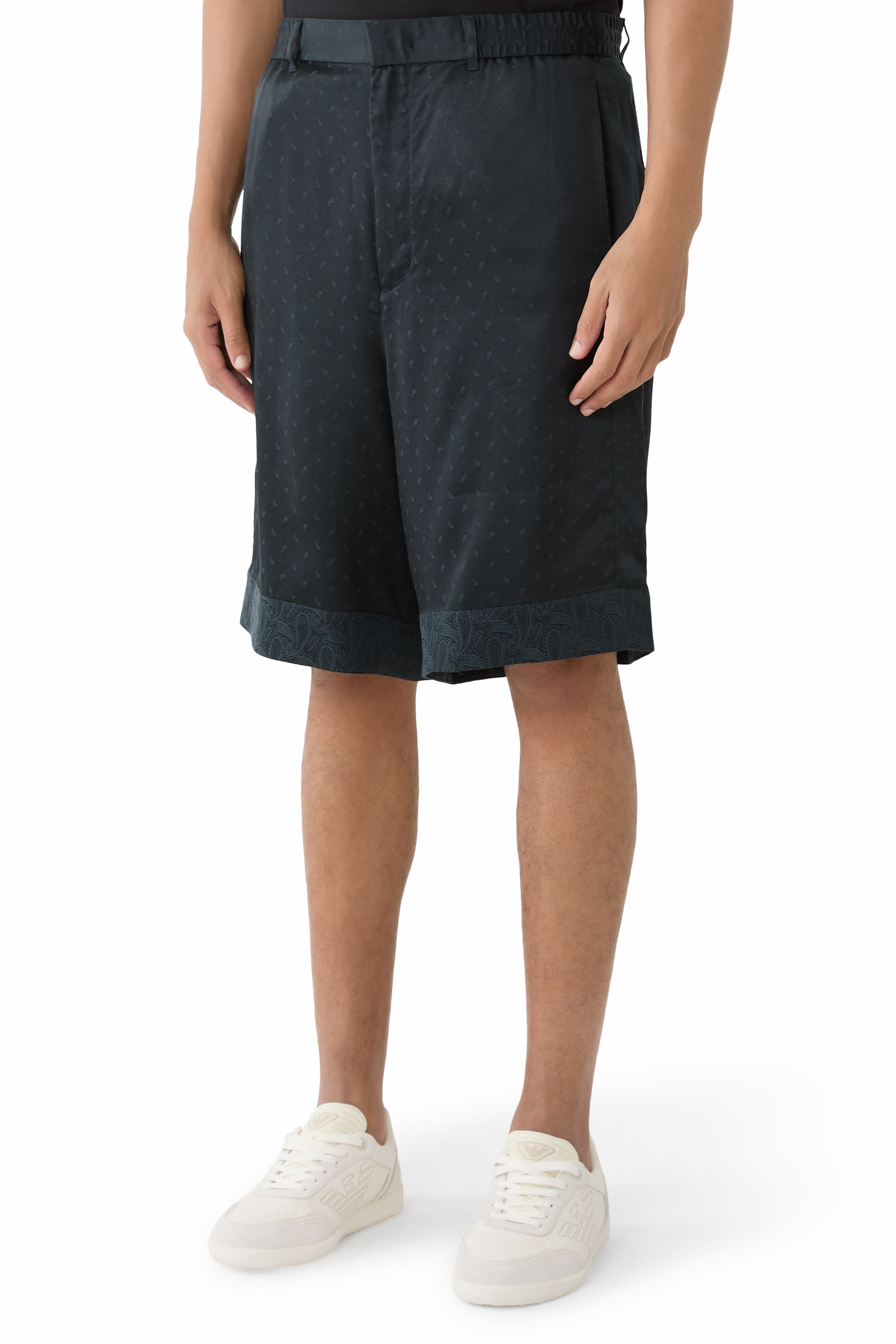 Paisley Print Bermuda Shorts 