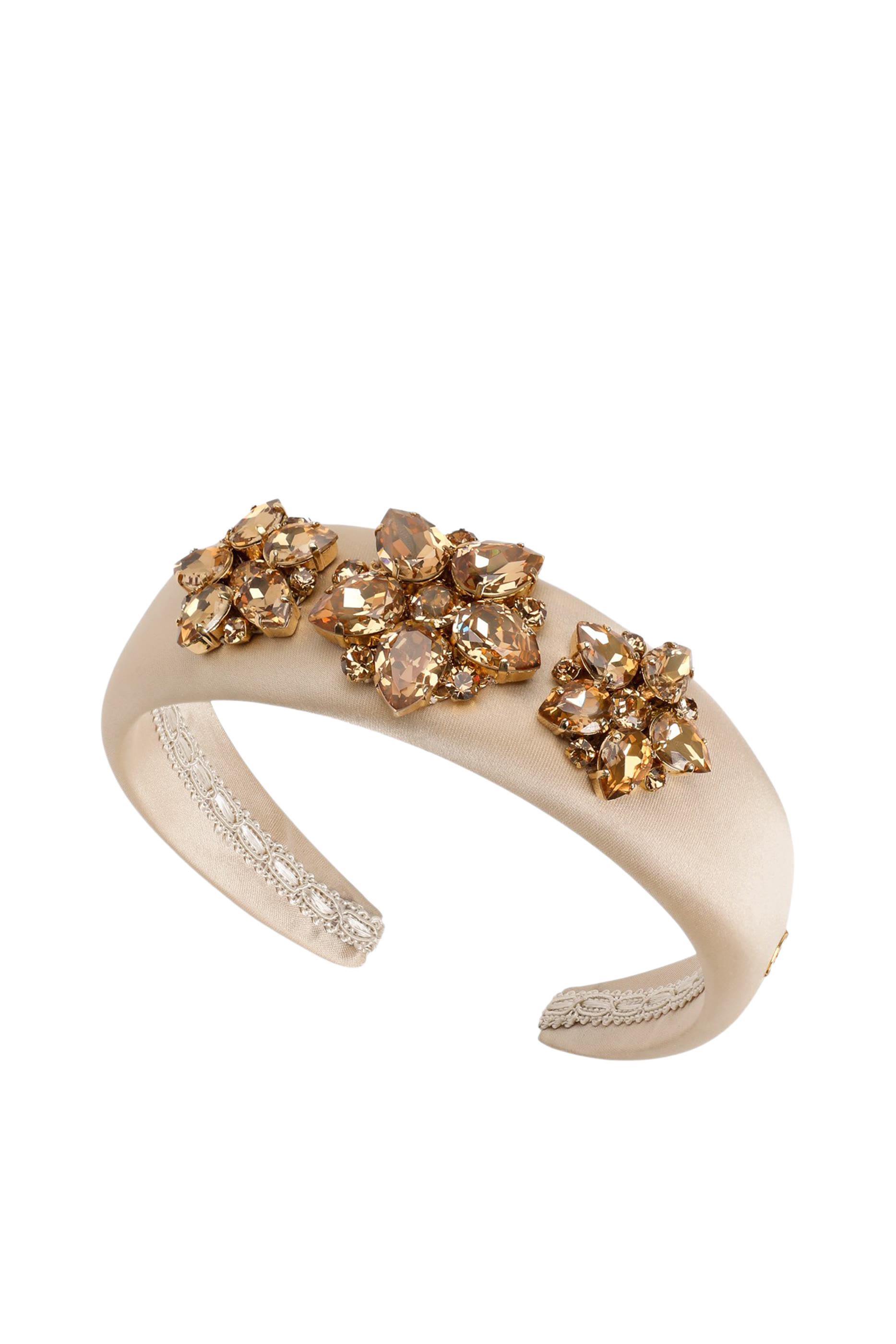 Kids Satin Headband with Brooches