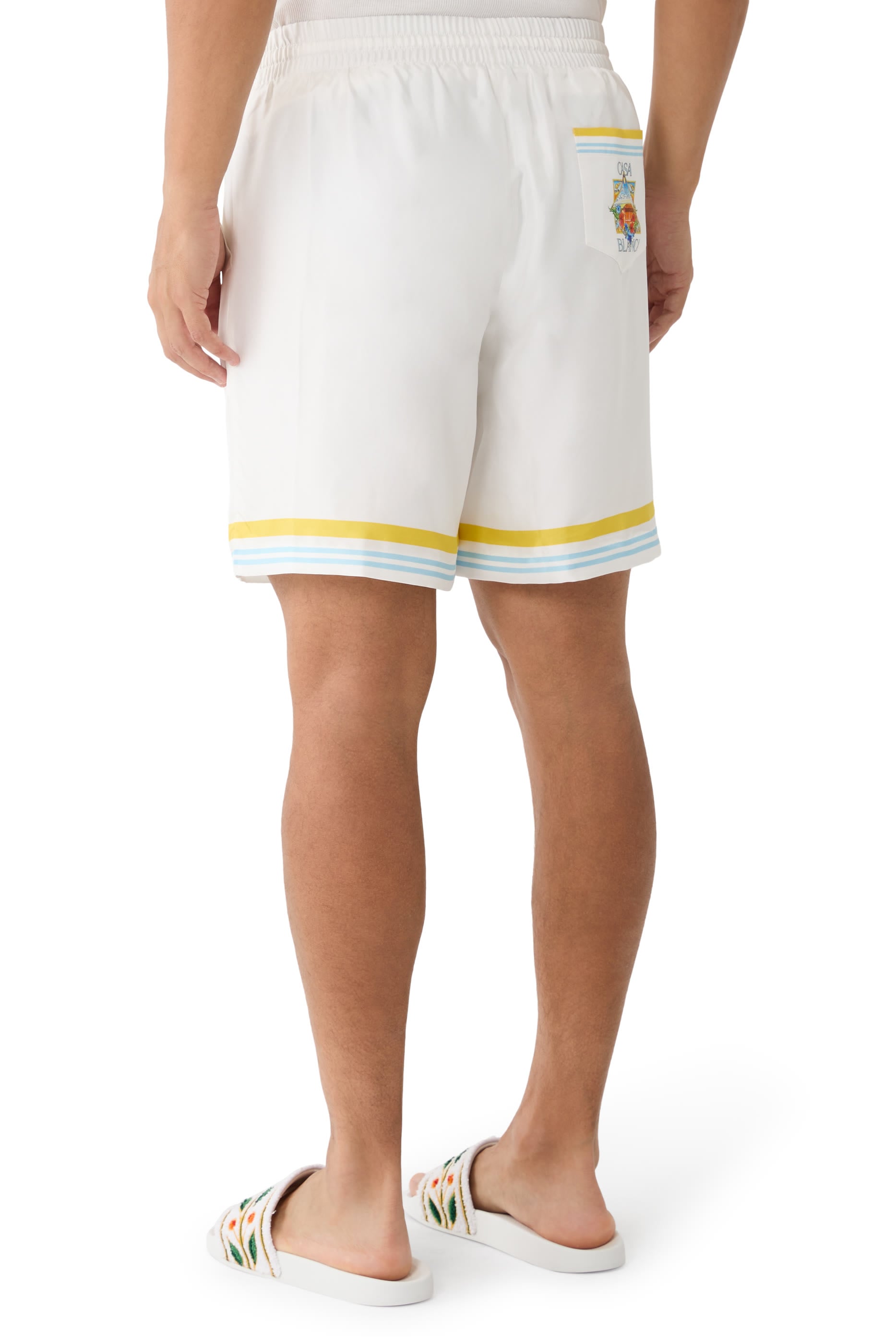 Tennis Landscape Silk Shorts 