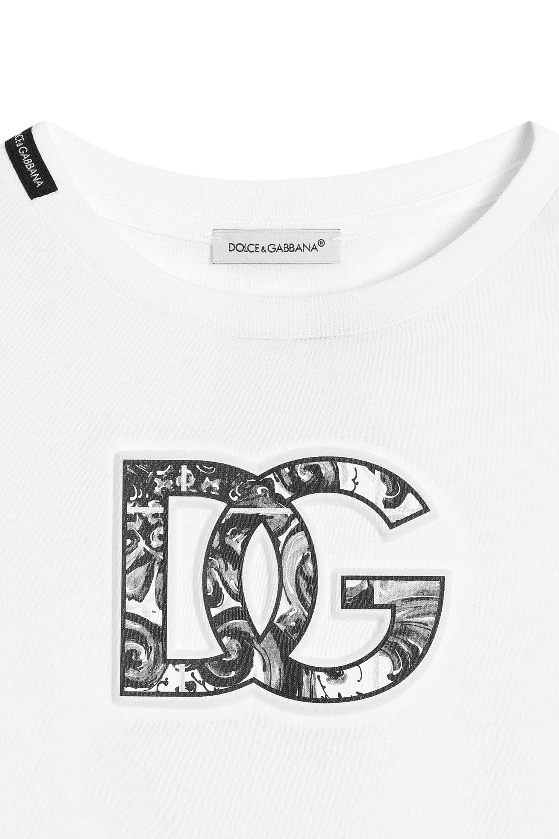 Kids Majolica-Print Logo T-Shirt