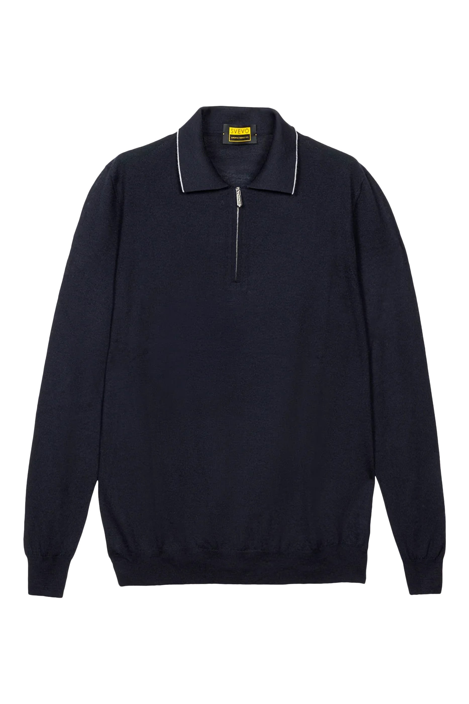 Zip Polo Sweater