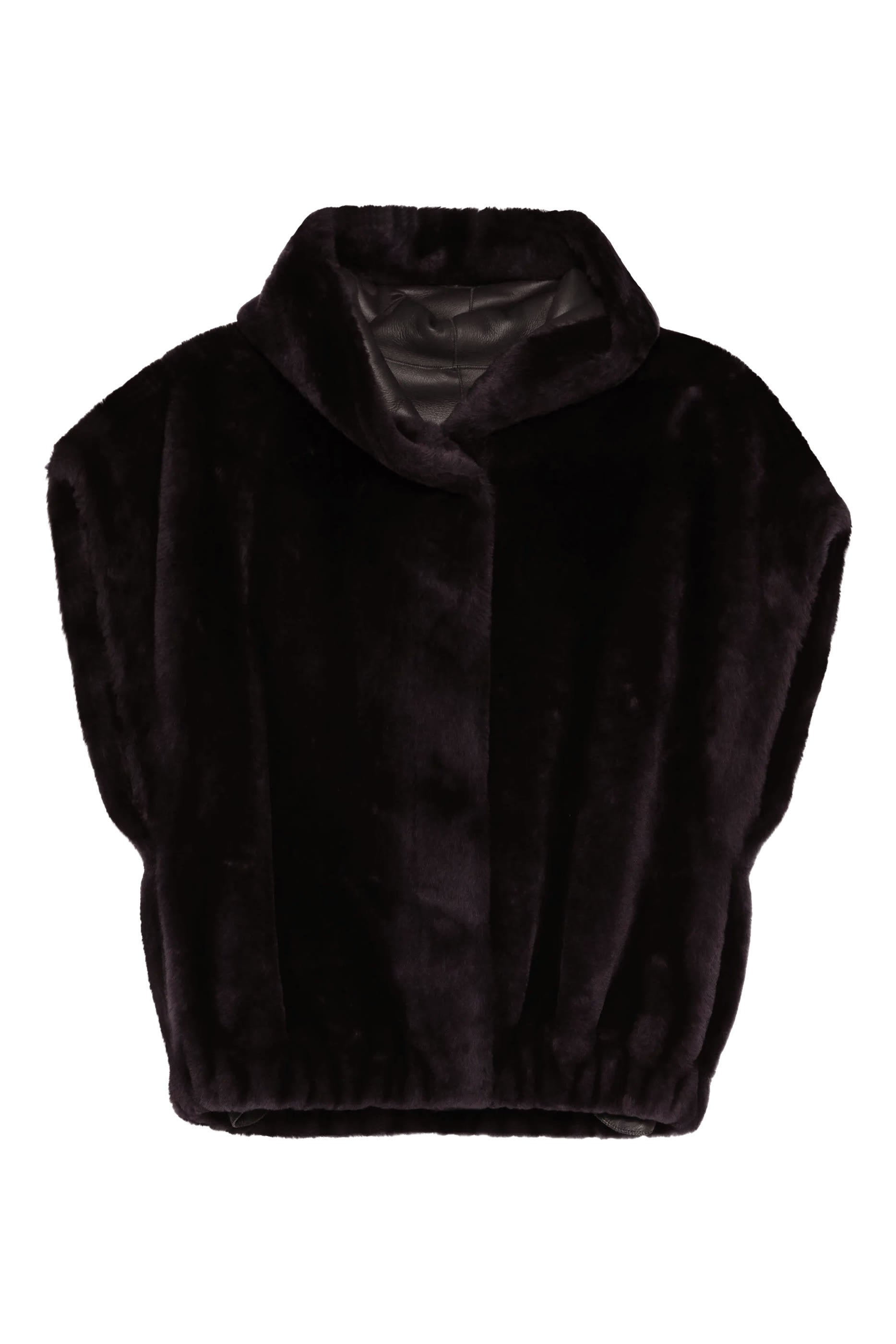 Aurelie Hooded Faux-Fur Jacket