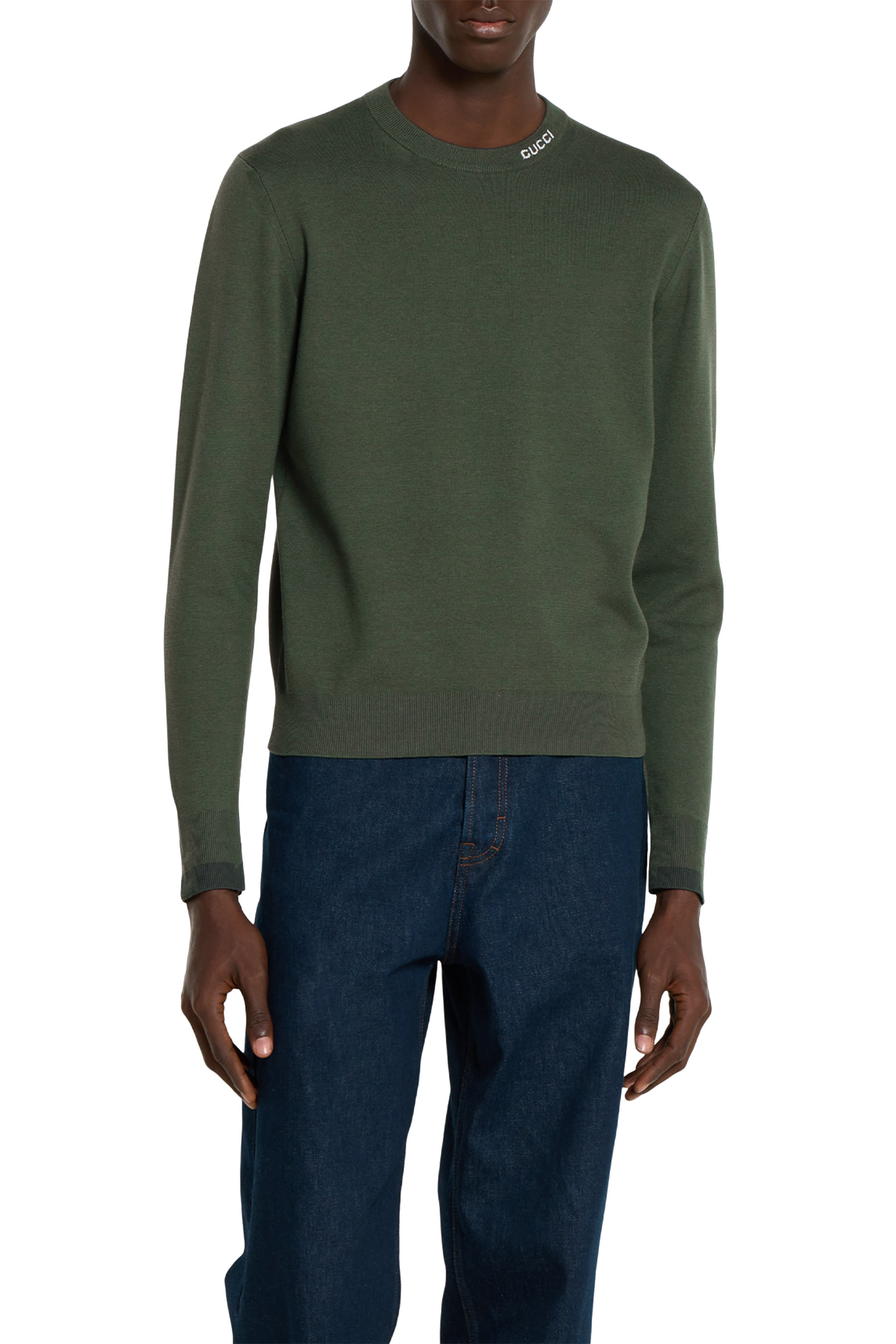 Silk Cotton Knit Sweater