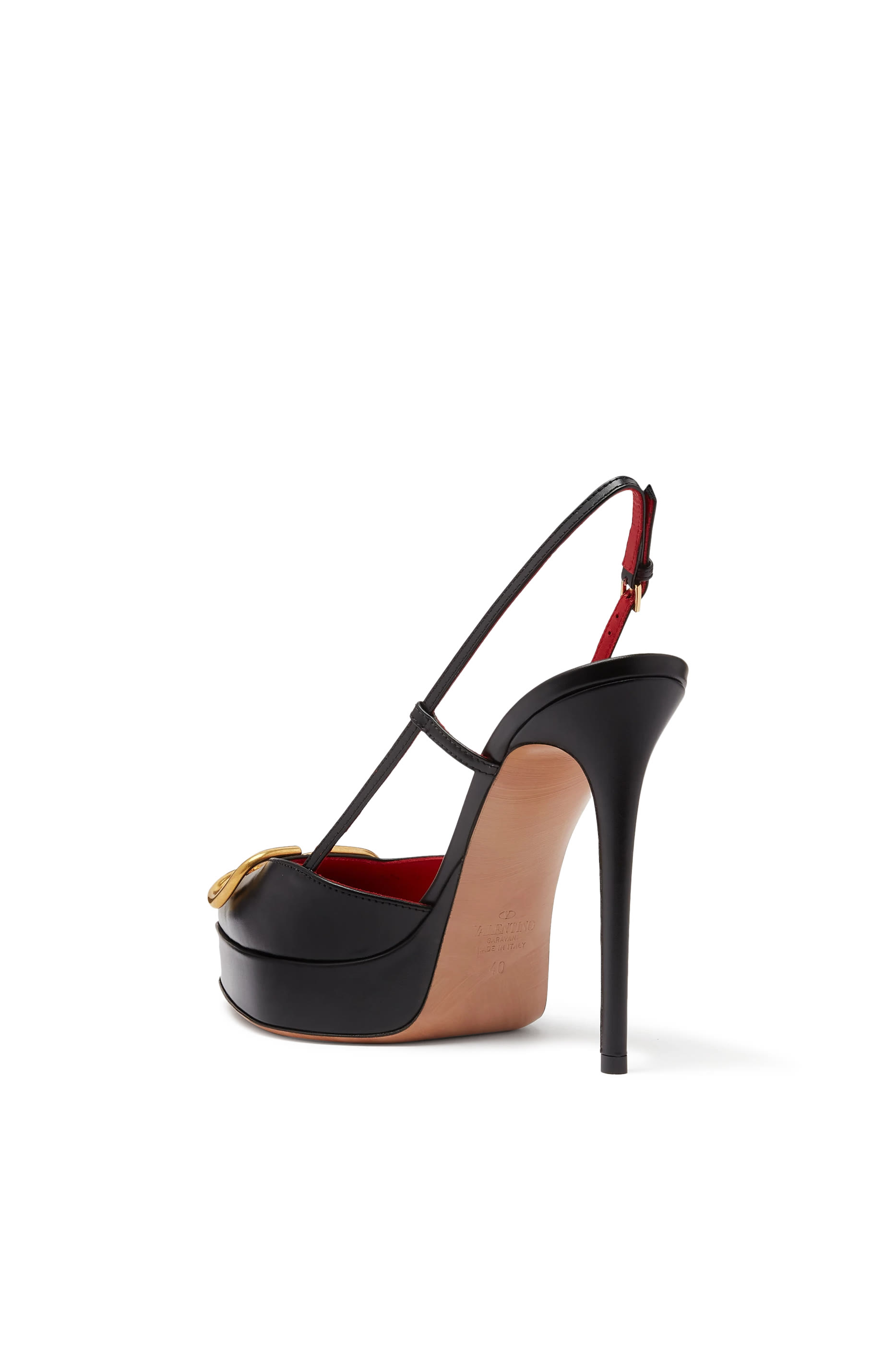 VLogo Signature Calfskin 120 Slingback Pumps
