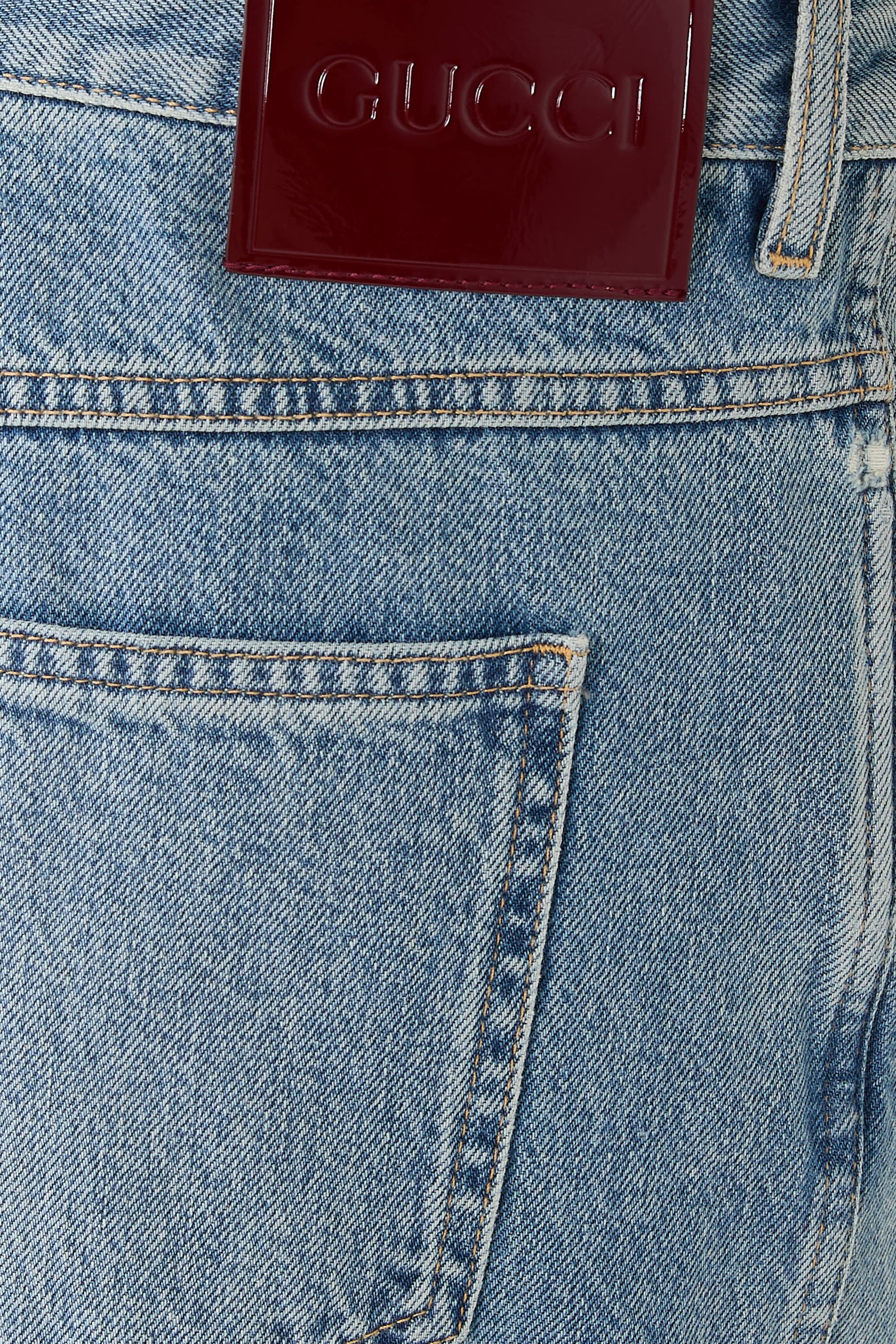  Slim Fit Cotton Denim Pants