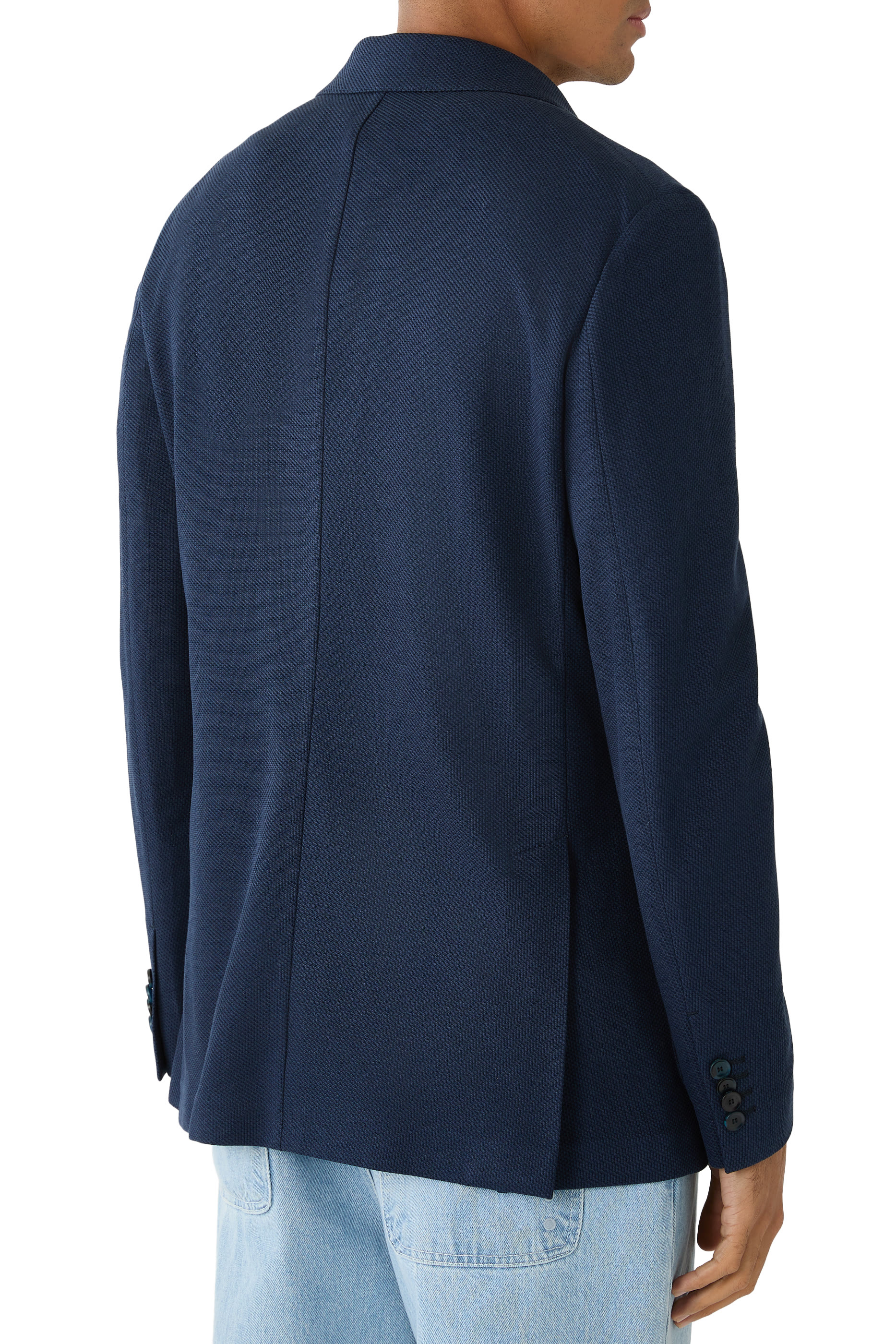 Silk & Cotton Jersey Blazer