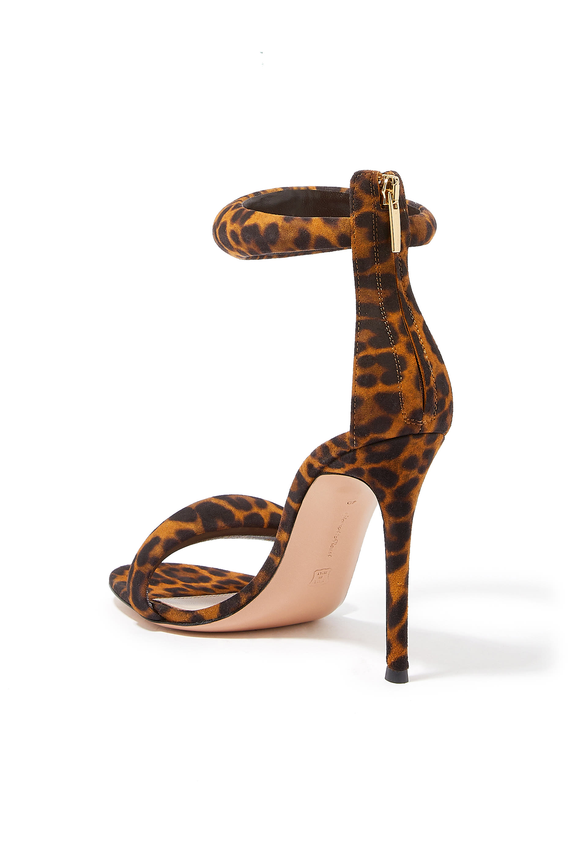 Bijoux Leopard Print 105 Suede Sandals