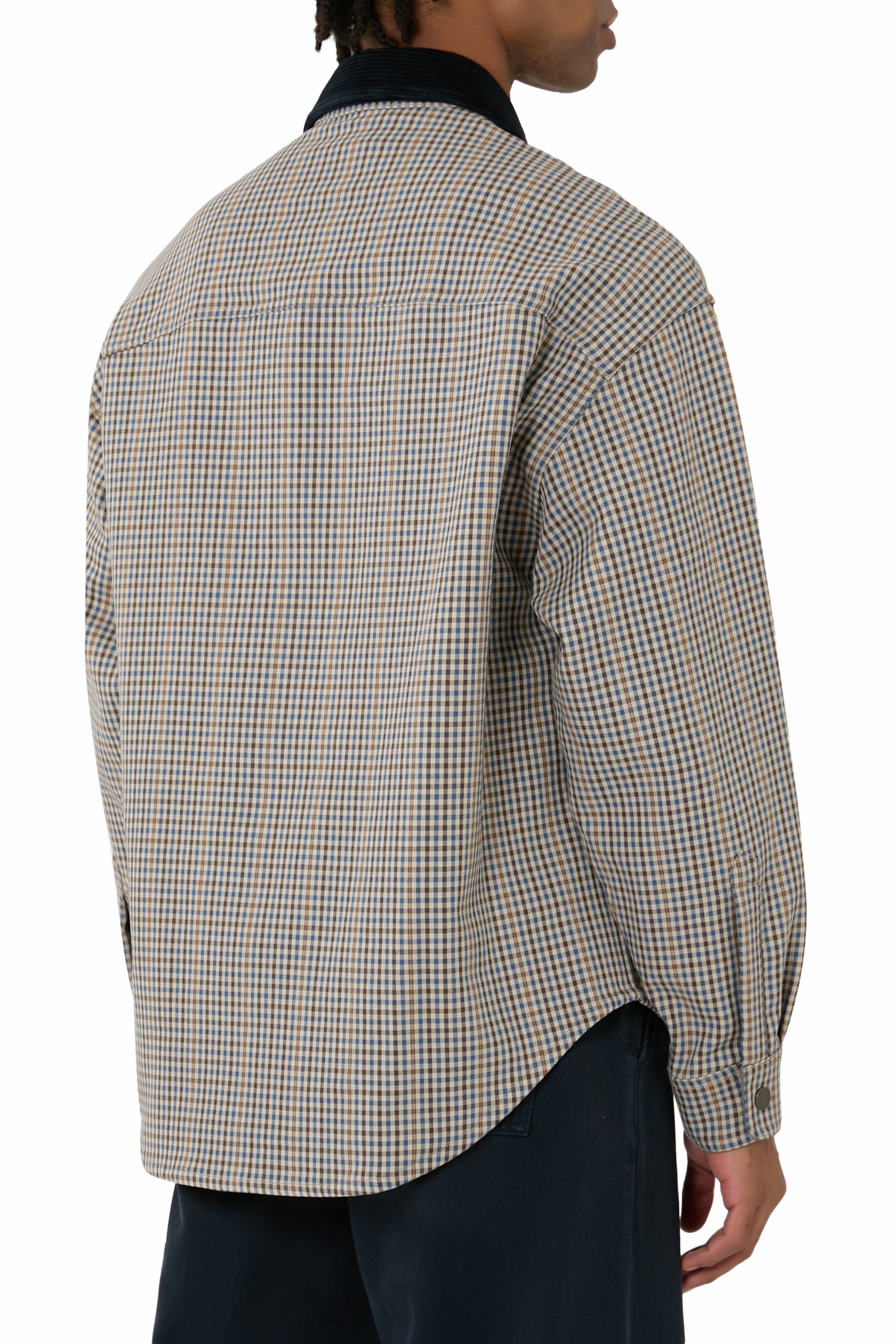 Eagle Club Check Motif Reversible Blouson