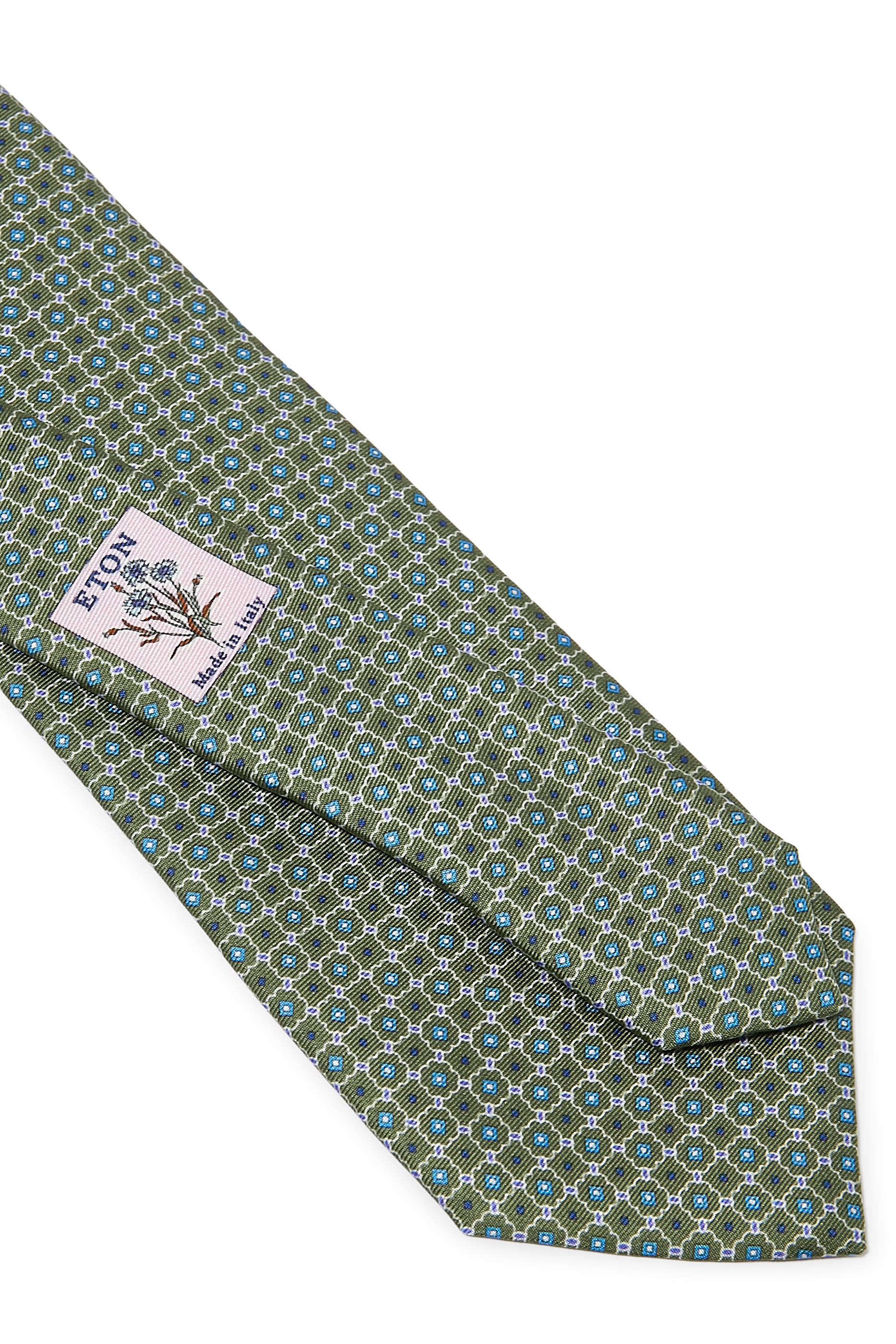  Geometric Print Silk Tie