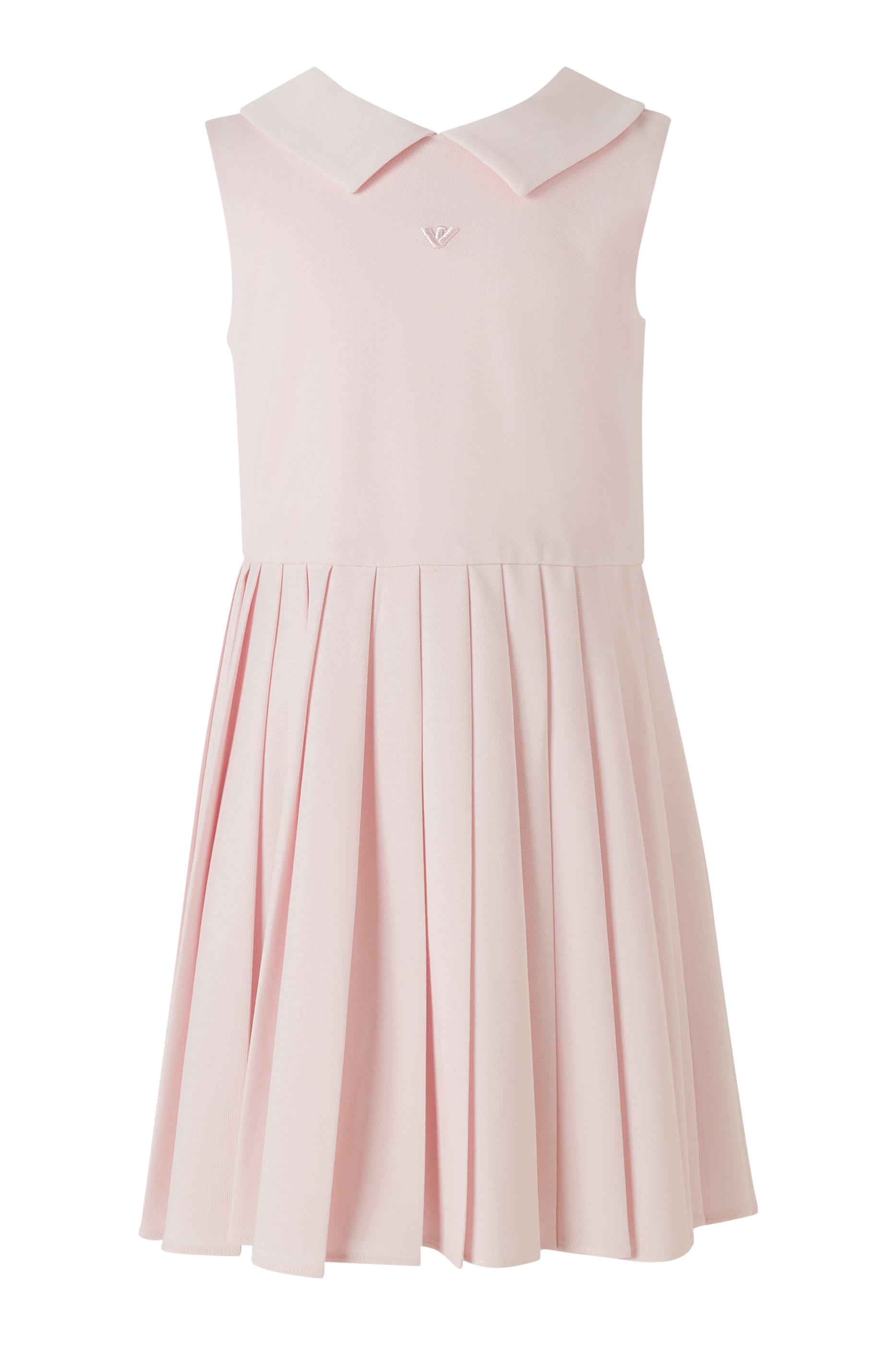 Kids Micro Embroidered Logo Dress