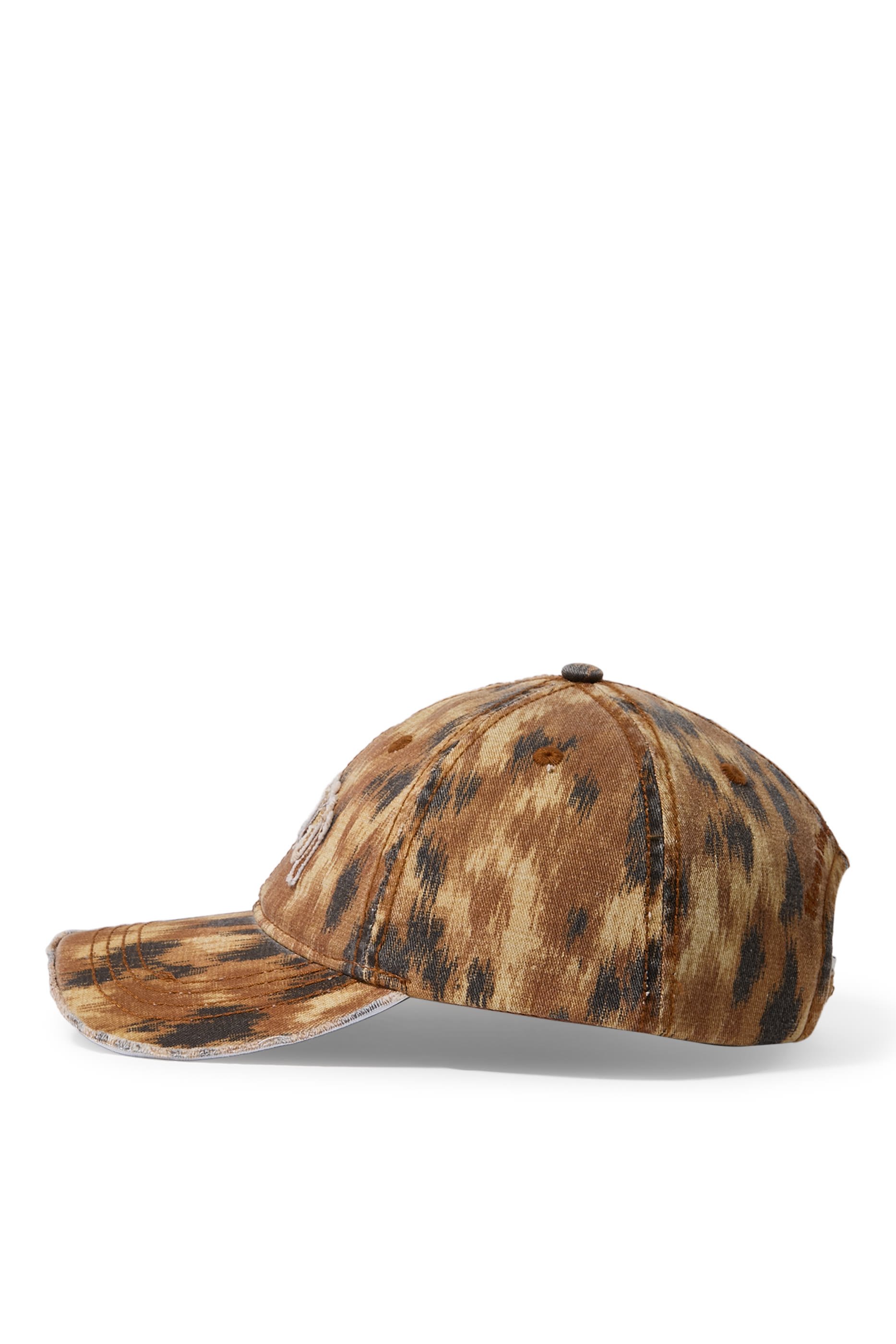 Washed Cotton Print Canvas Cap