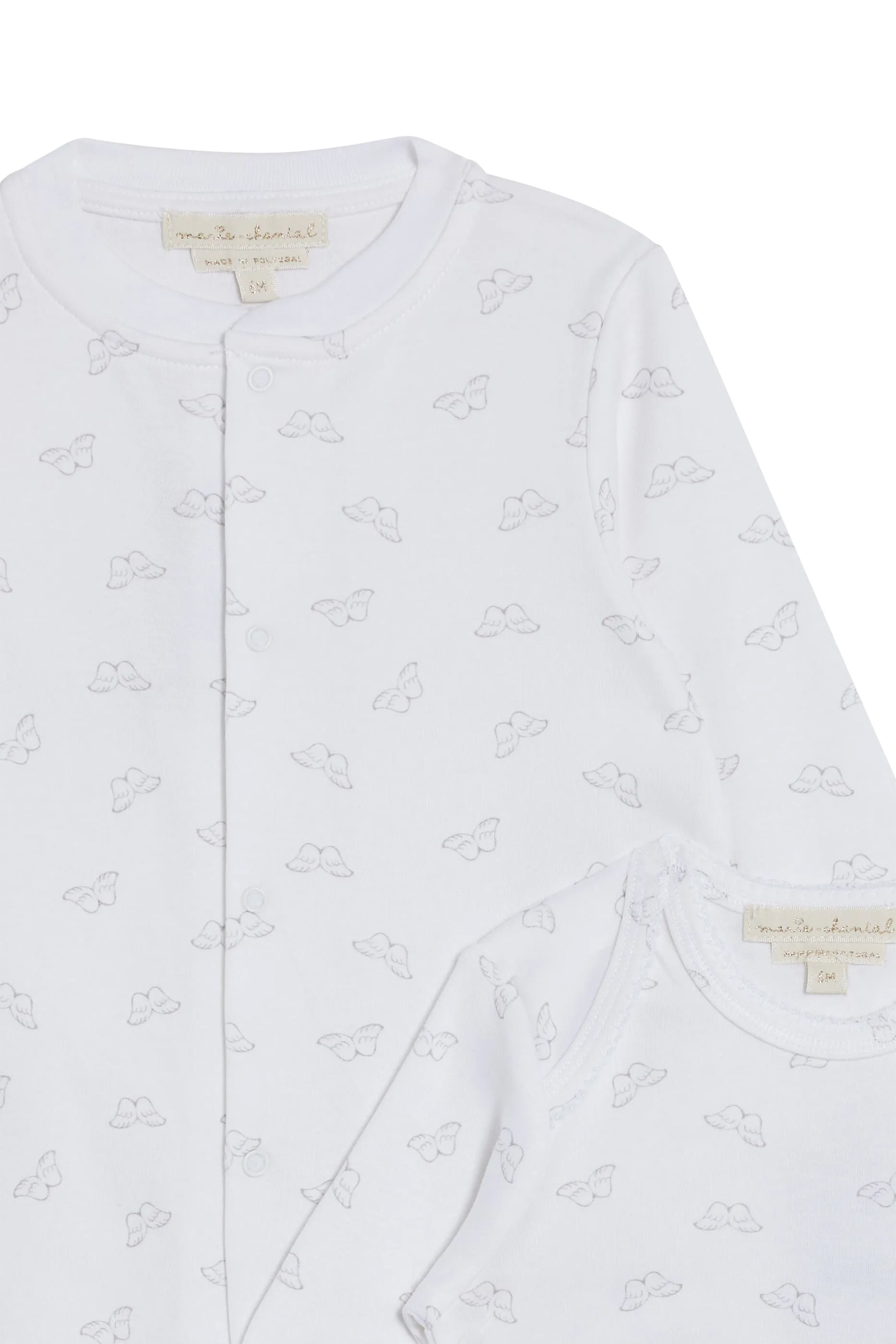 Kids Angel Wing Organic Cotton Bodysuit, Set of 3