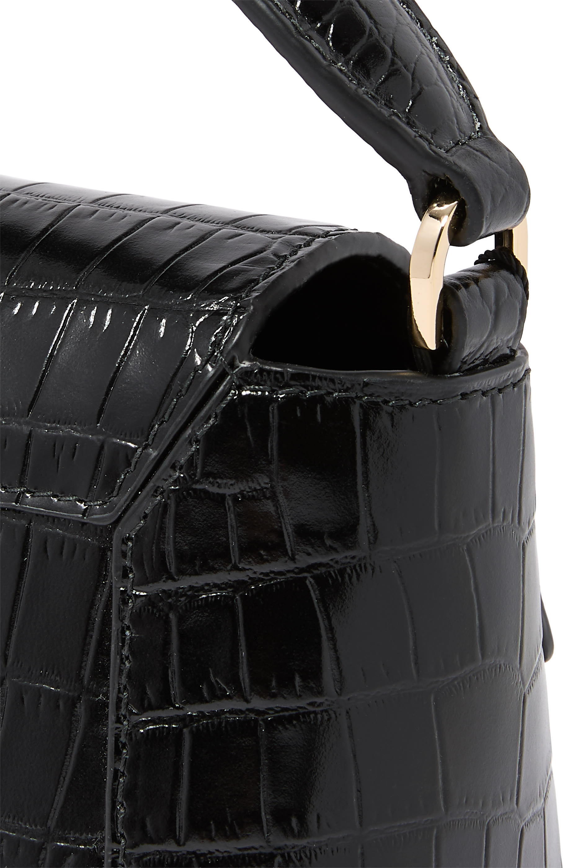 Mosaic Nano Croc-Embossed Handbag