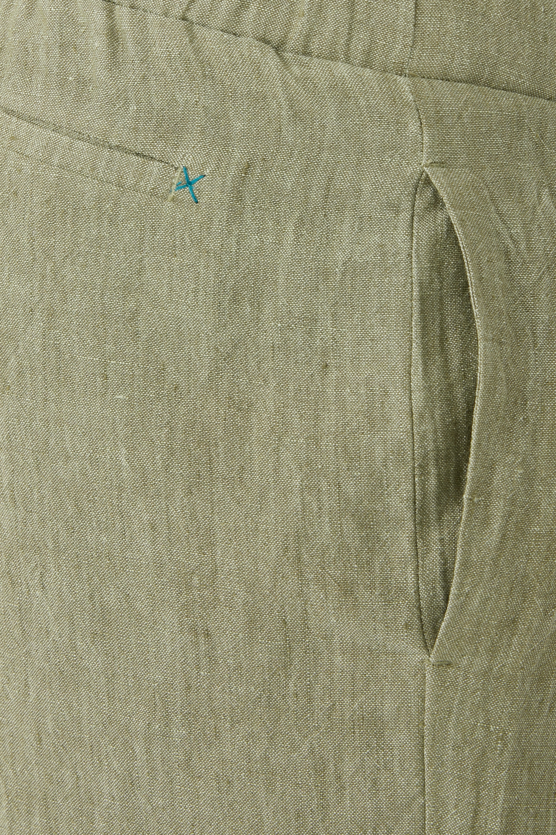 Elasticated Linen Trousers