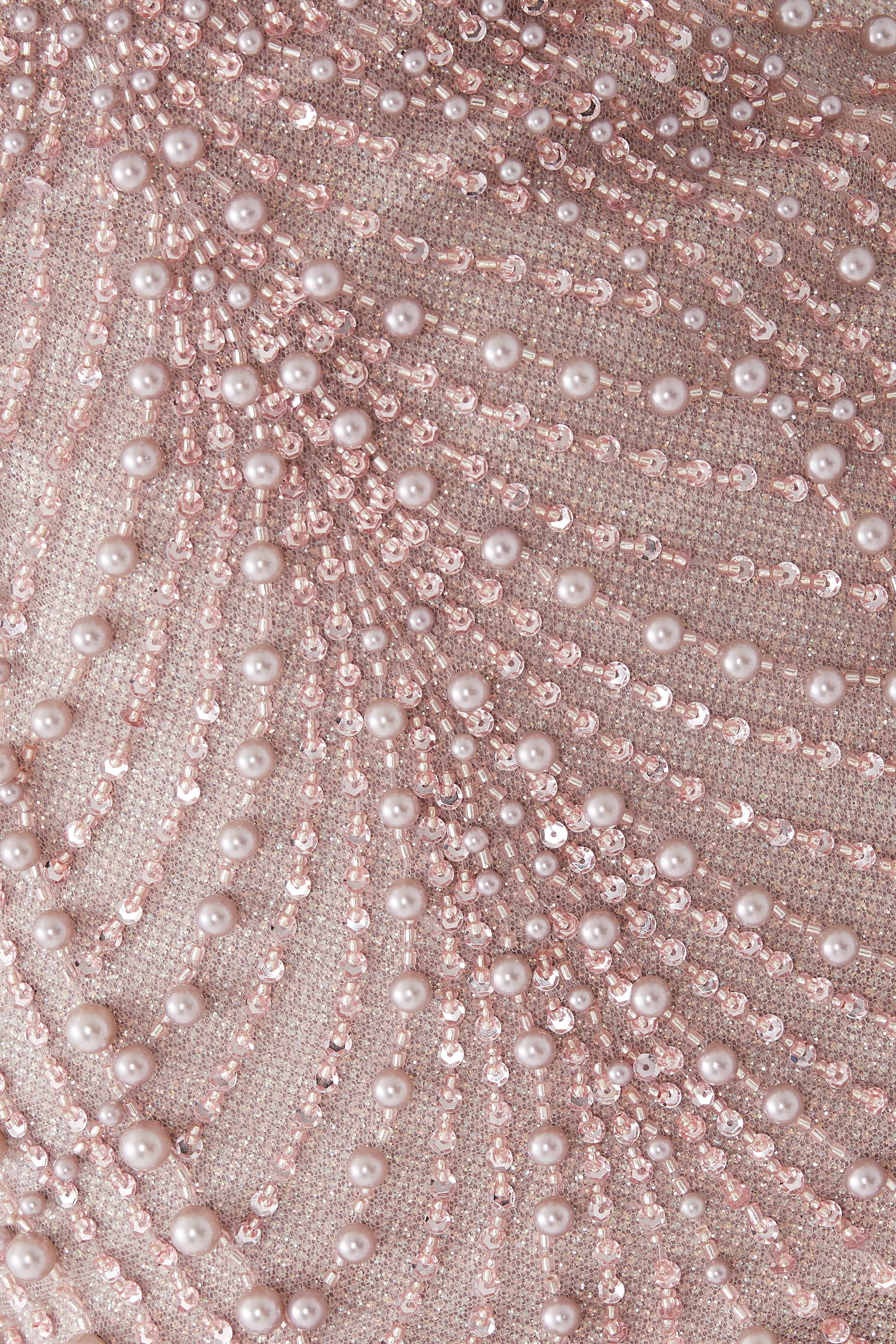 Cold Shoulder Embellished Gown