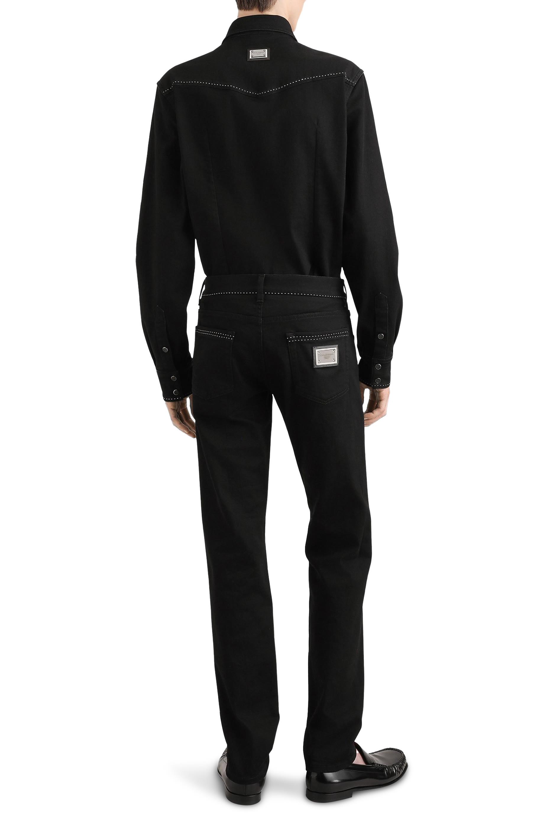 Slim-Fit Stretch Cotton Jeans