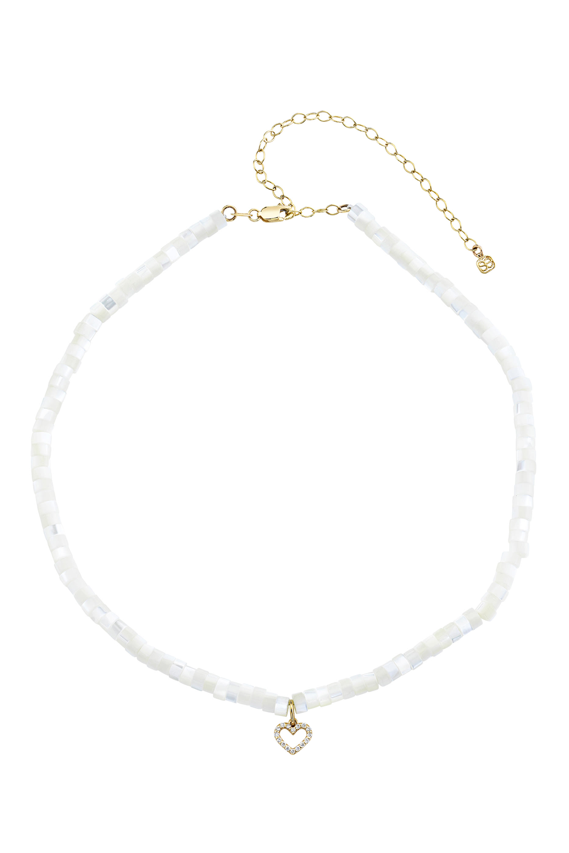 Kids Heart Necklace, 14k Yellow Gold & Pearl