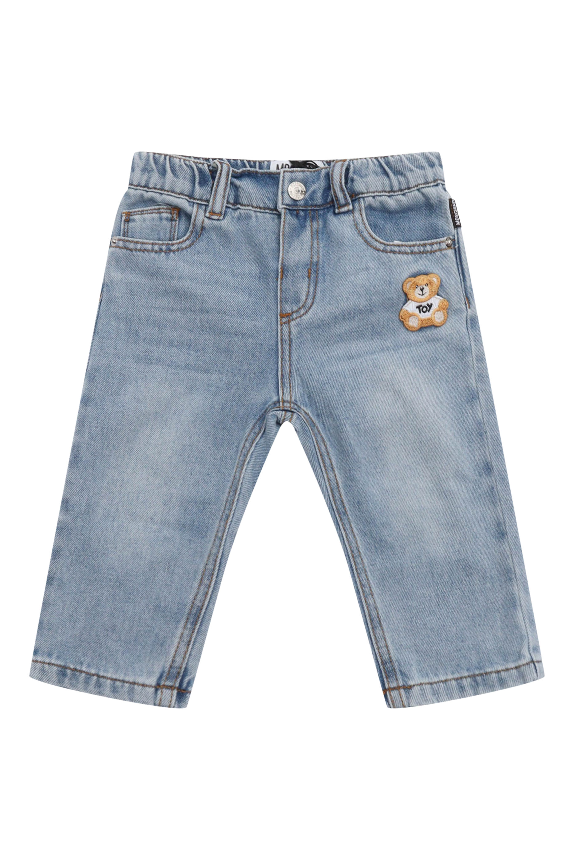Kids Teddy Denim Straight Leg Pants