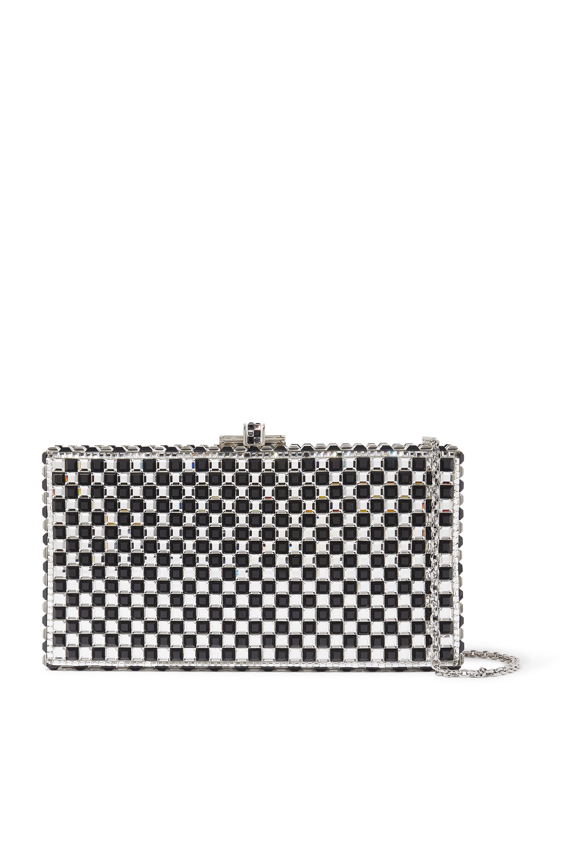 Sleek Rectangular Chessboard Clutch