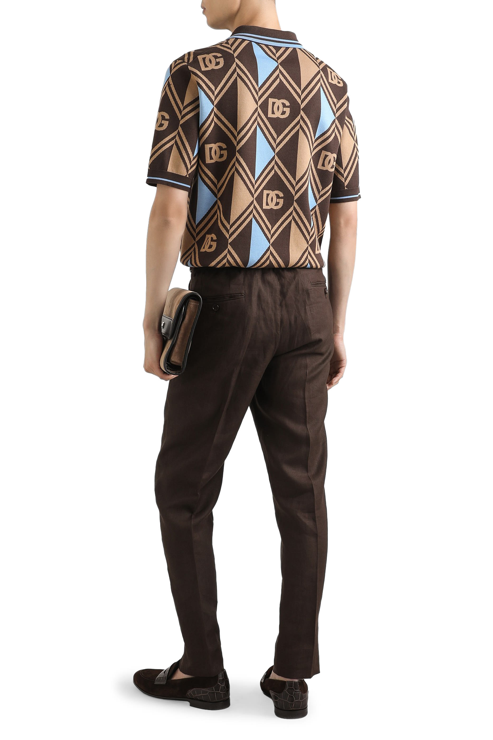 Cotton-Jacquard Piqué Polo Shirt