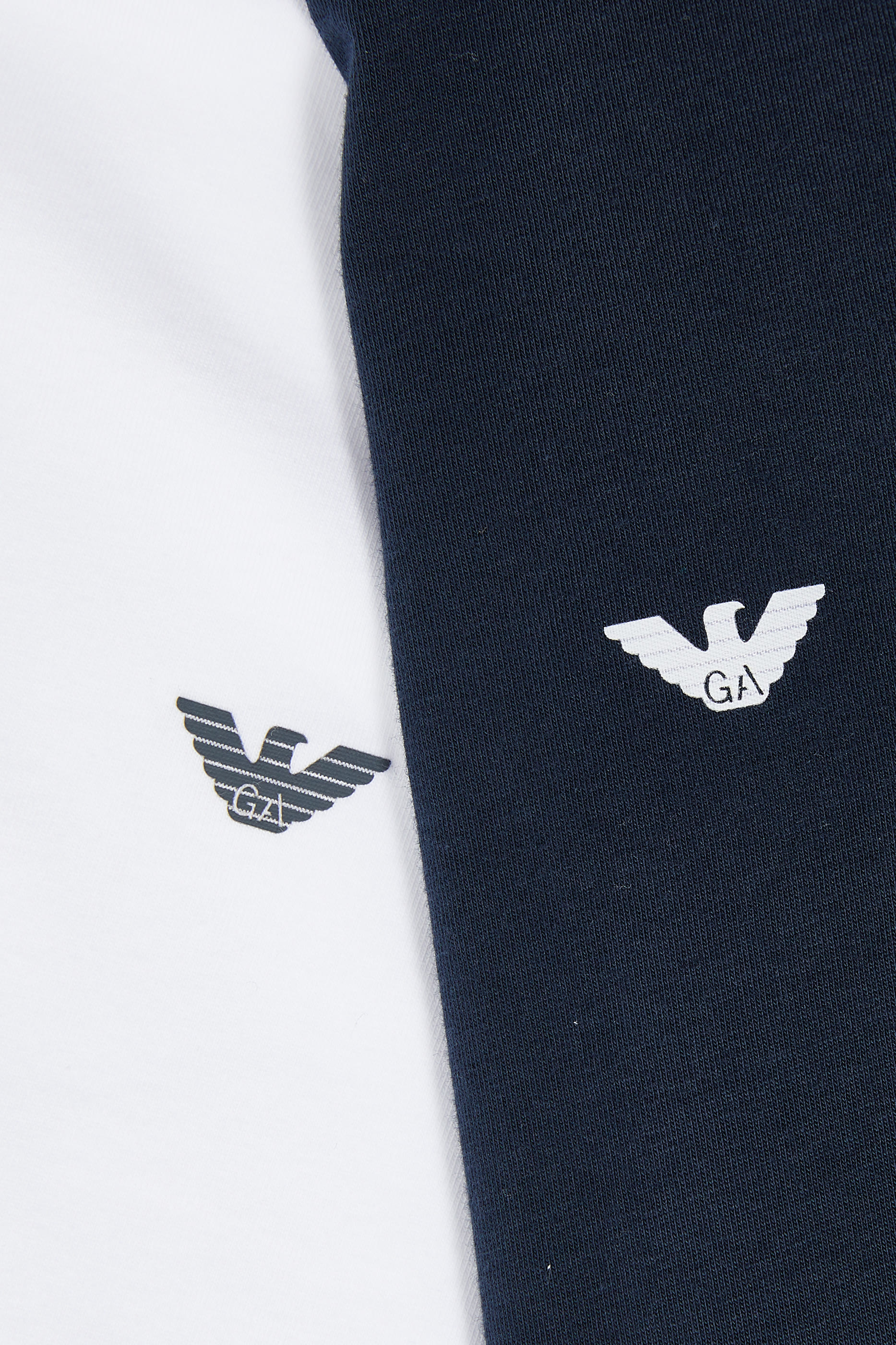 Logo V-Neck Cotton T-Shirts, Pack of 2