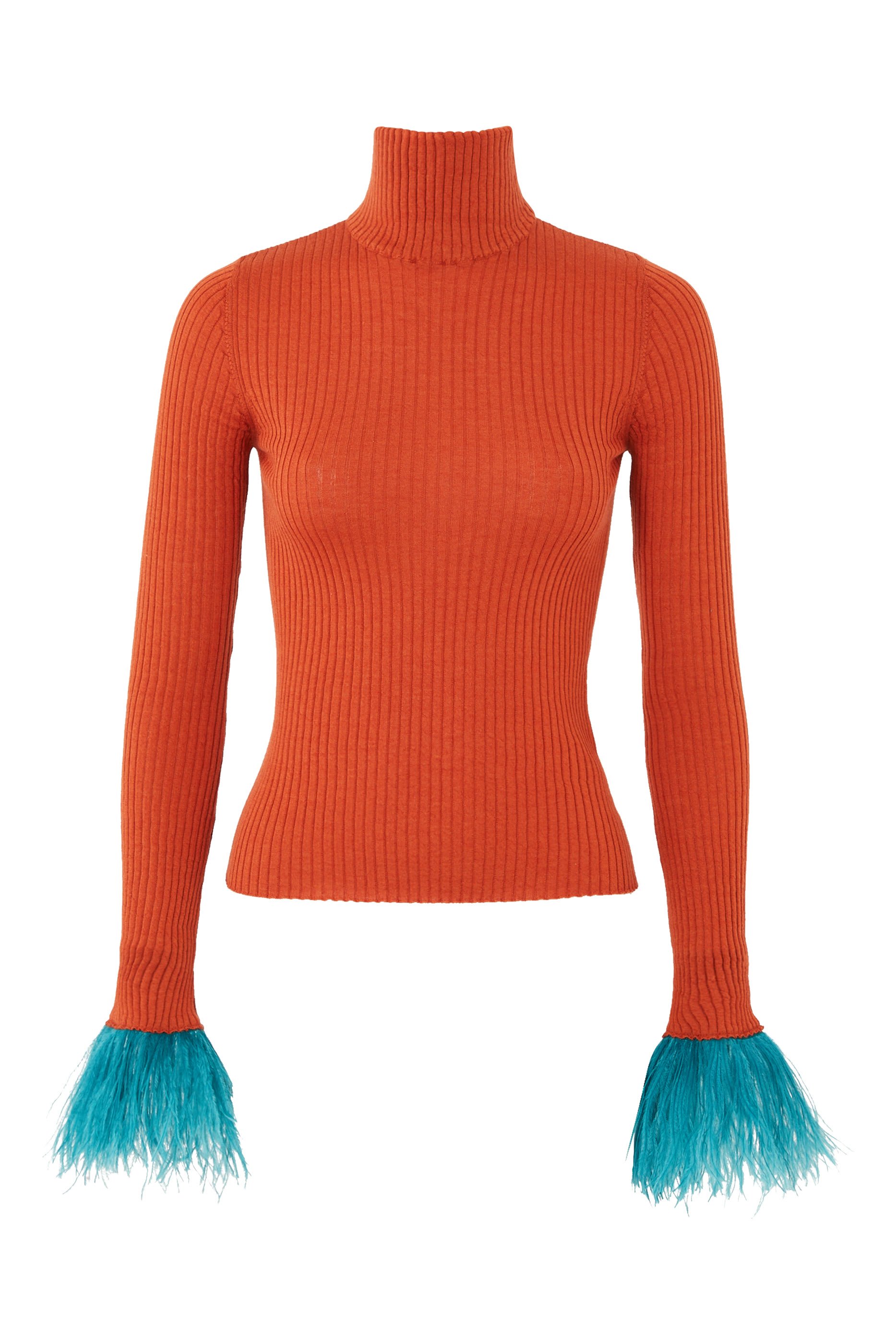 High Kick Feather Trim Top