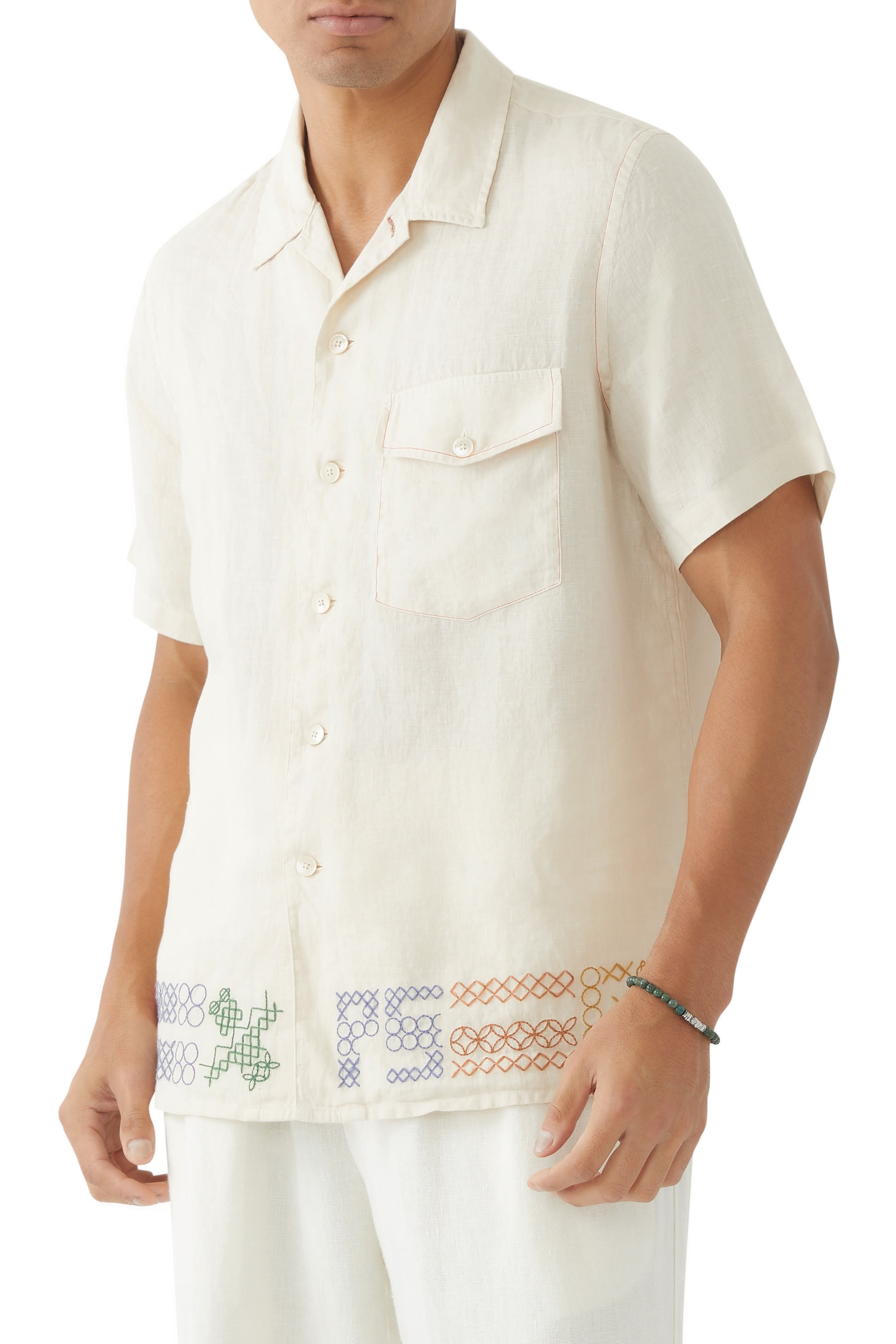 Embroidered Bowling Shirt
