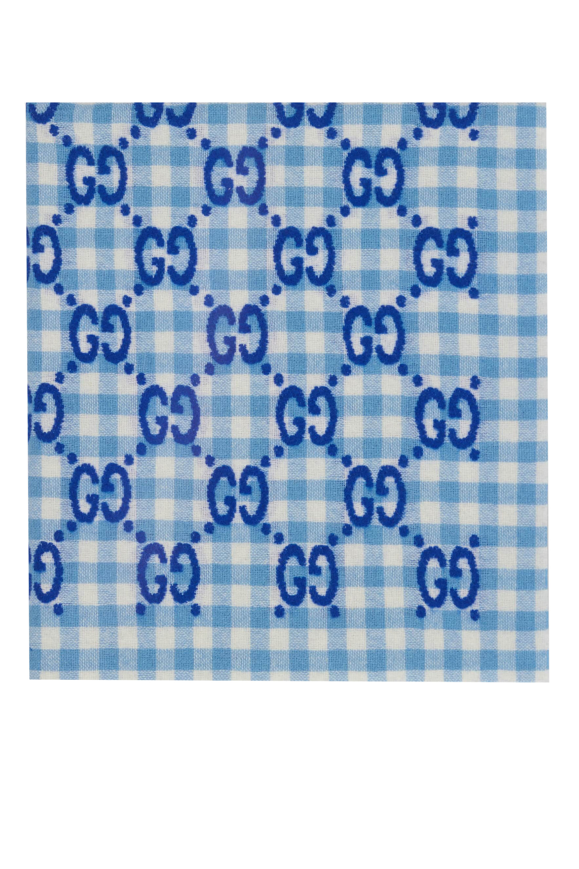 Kids GG Check Wool Blanket