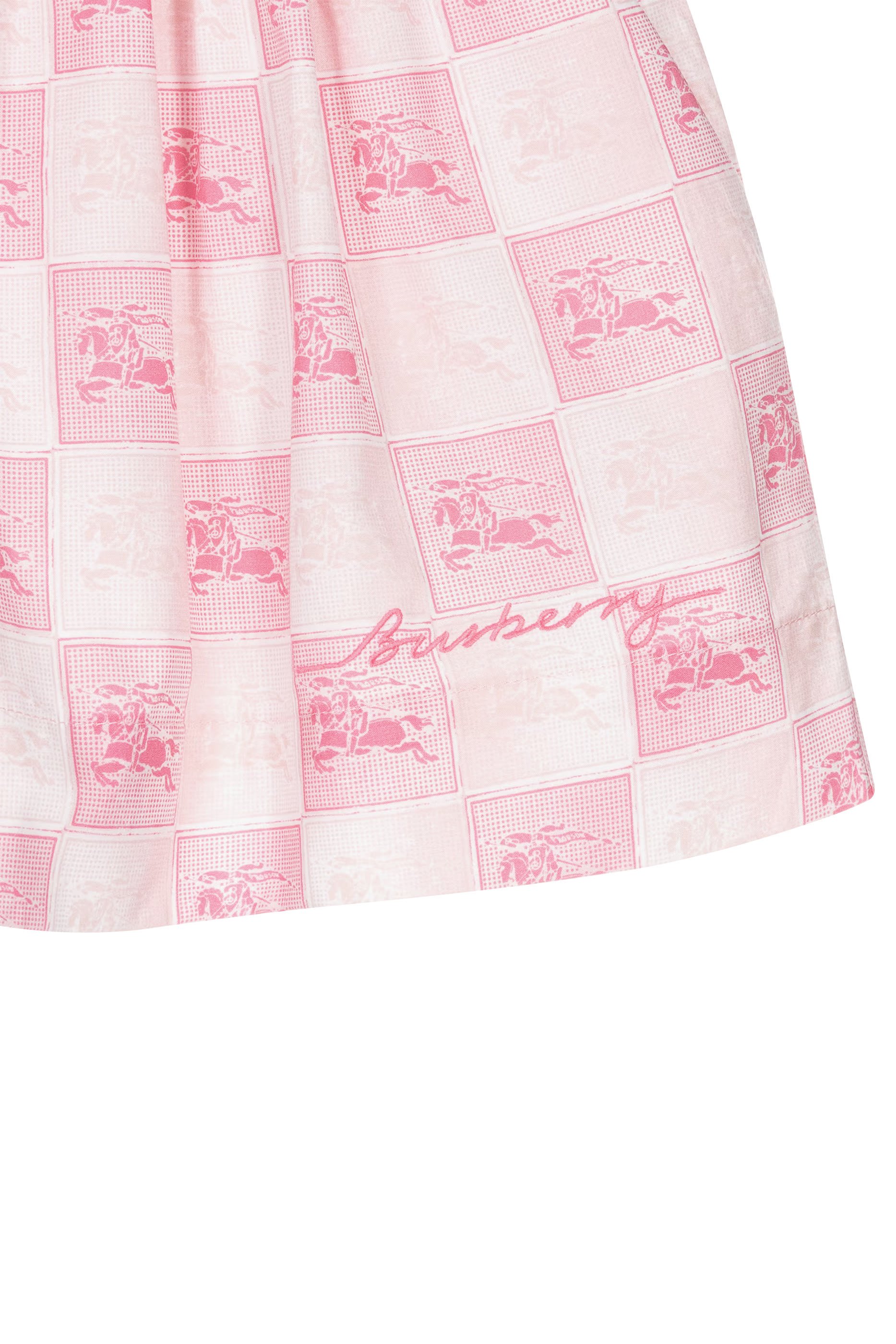 Kids EKD Checkerboard Cotton Shorts