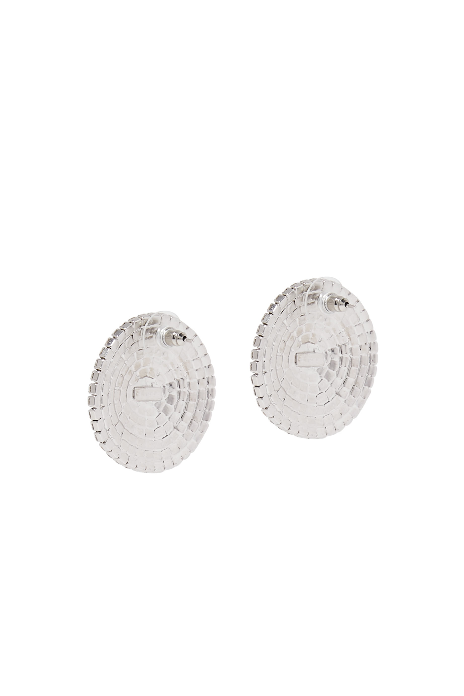 Large Round Crystal Earrings