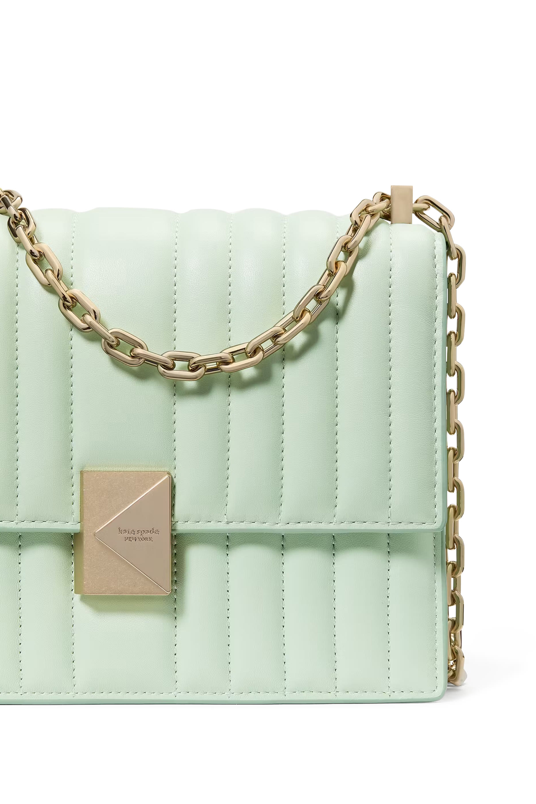 Deco Quilted Chain Shoulder Bag