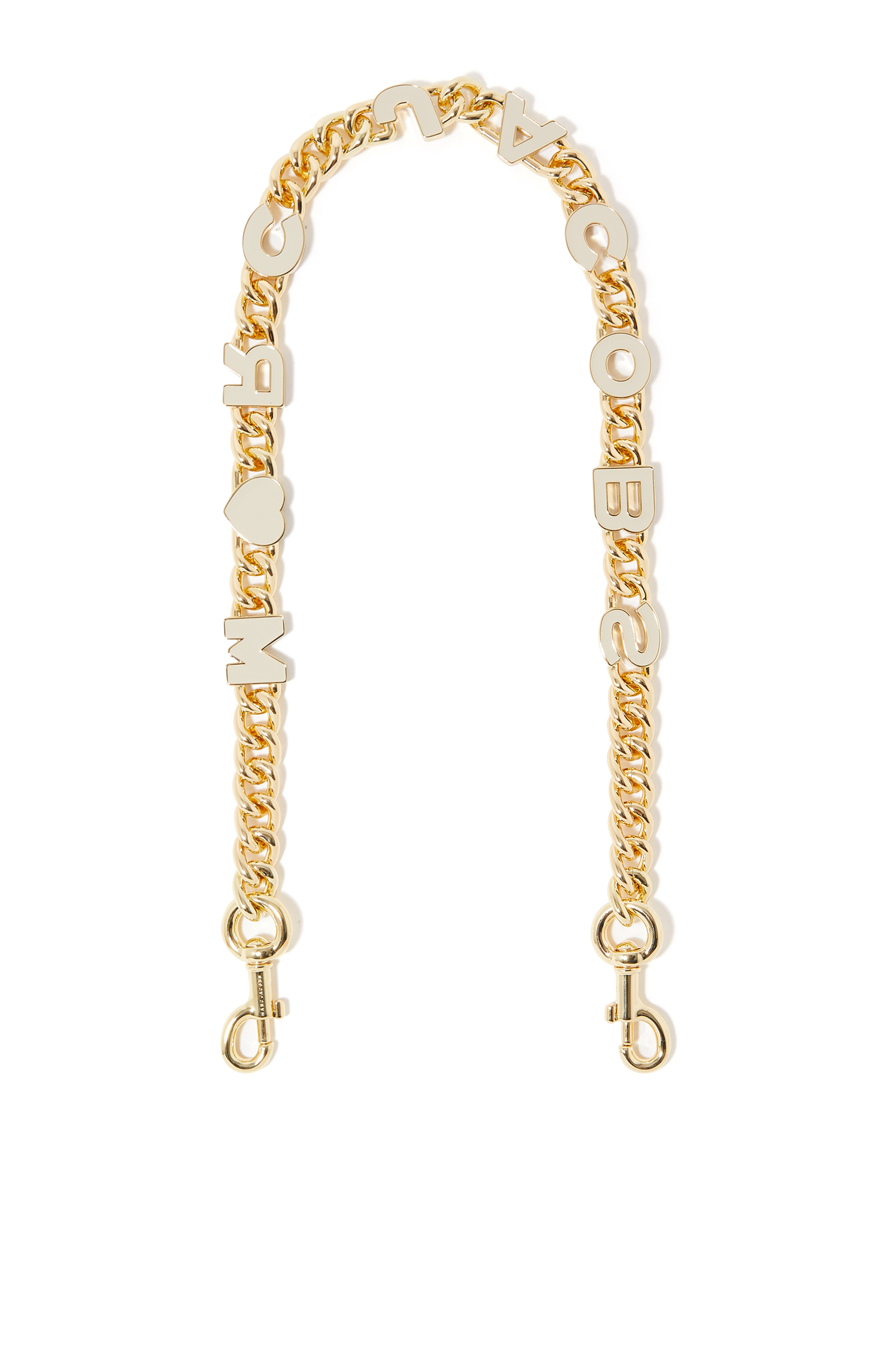 The Heart Charm Chain Shoulder Strap