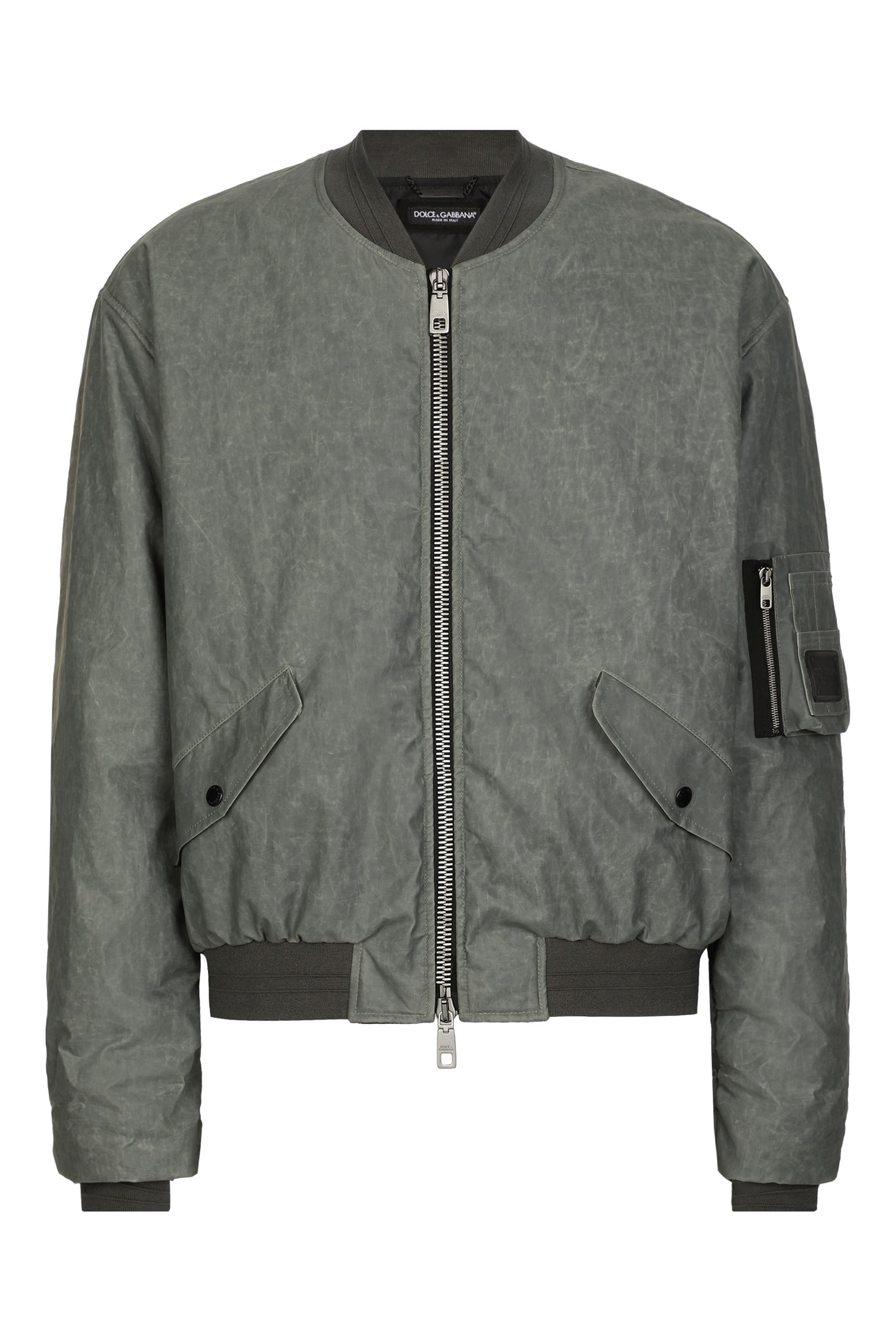 Oversize Linen Bomber Jacket