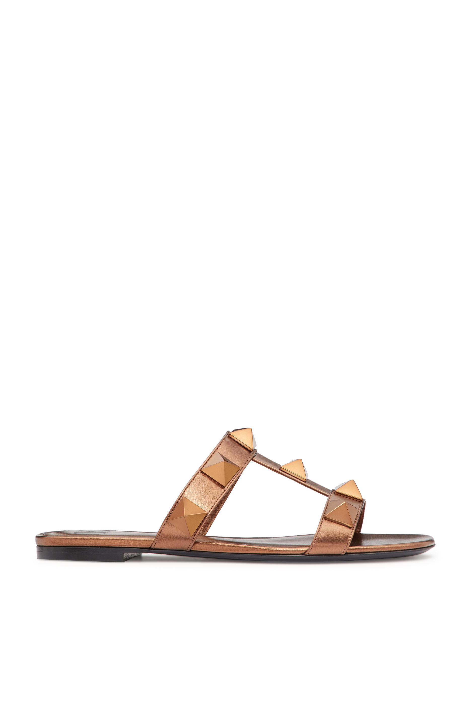 Valentino Garavani Roman Stud Leather Slides