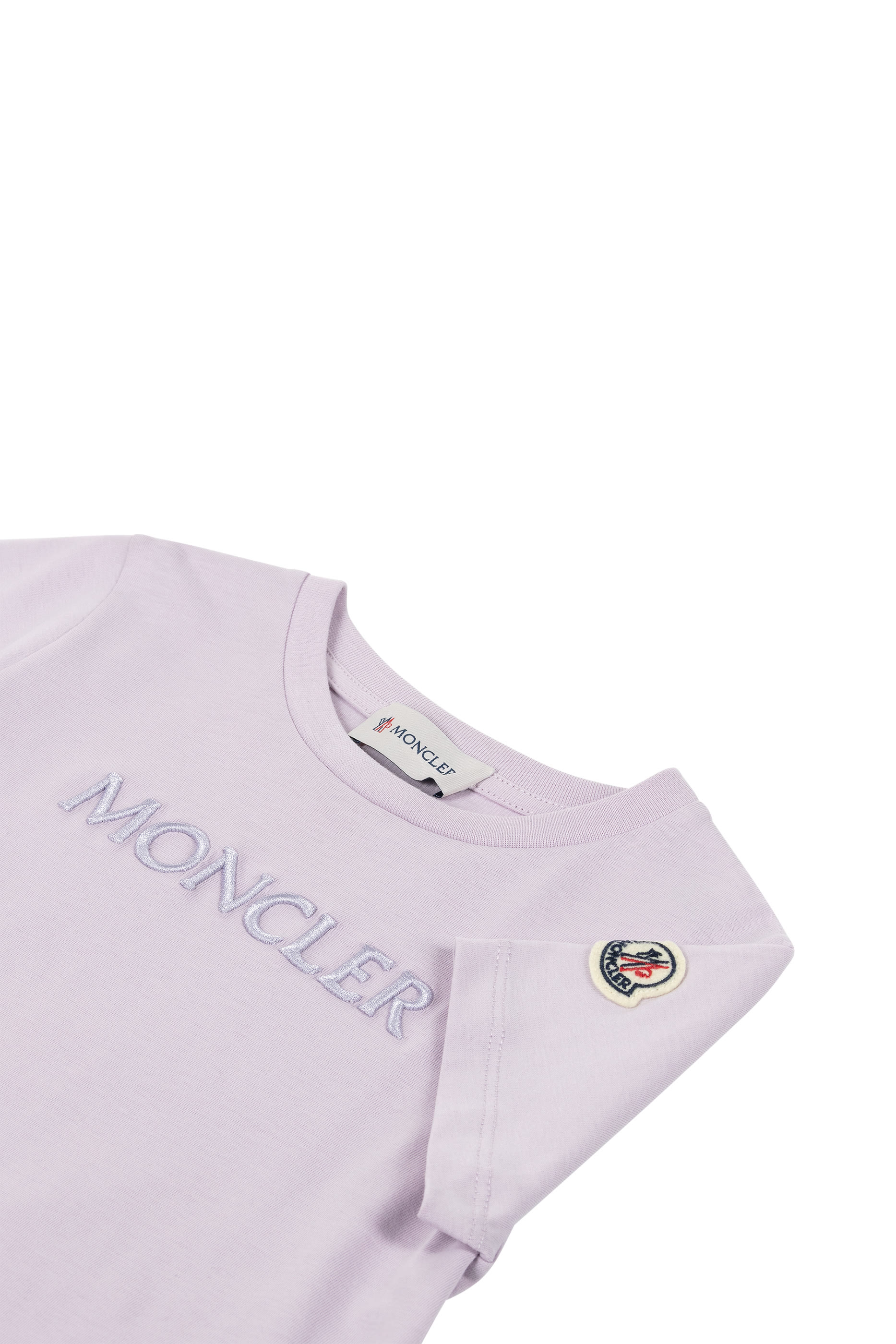 Kids Embroidered Logo Cotton T-Shirt