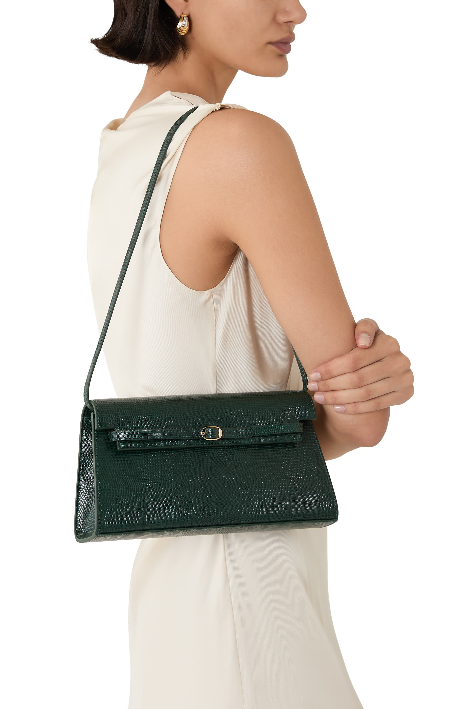Emerald Lizard Shoulder Bag – Limited Edition