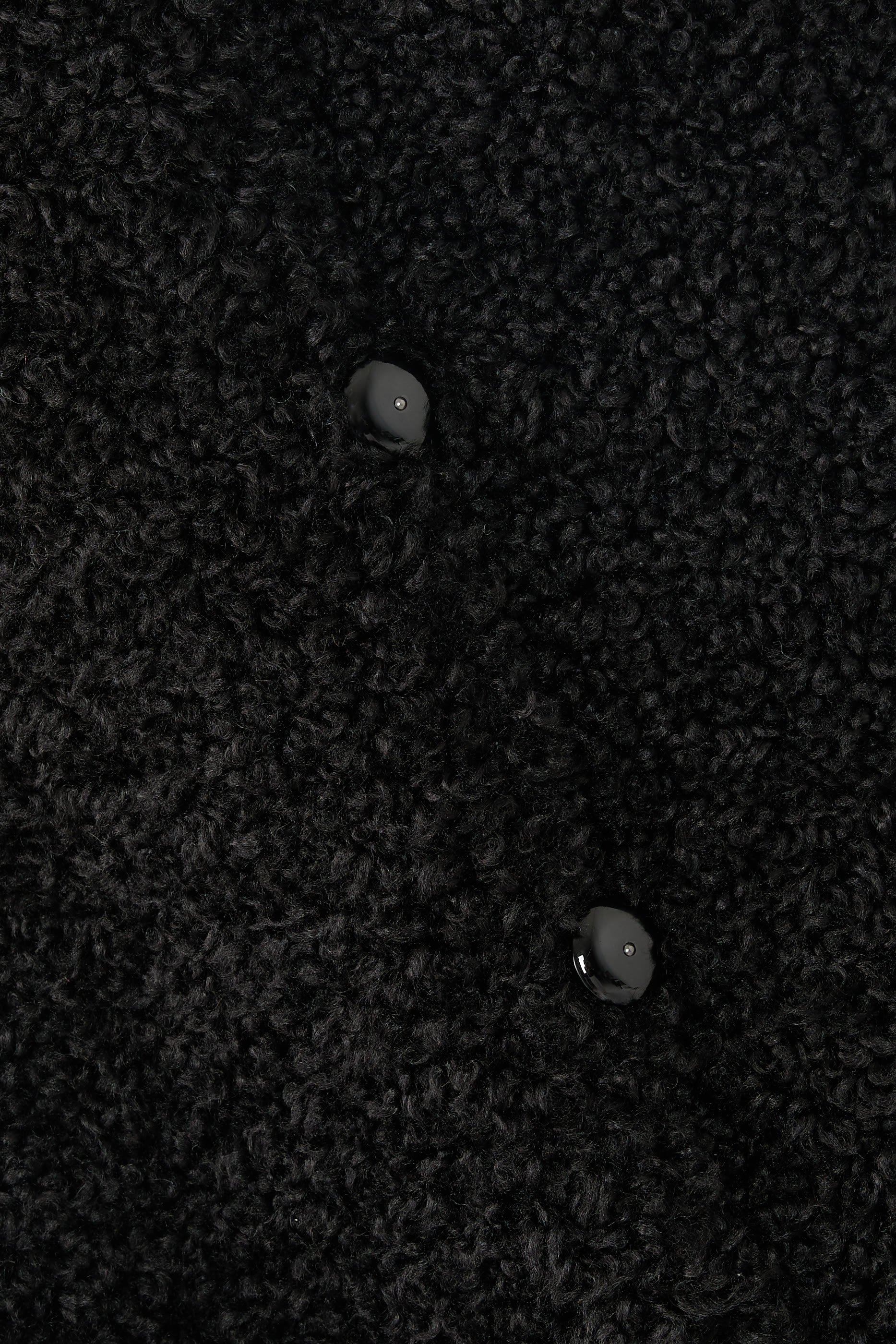 Bouclé Cloth Coat with Off-Centre Closure