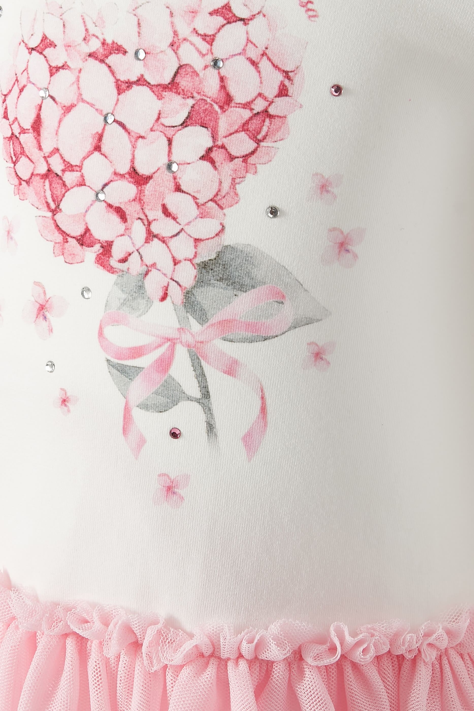 Kids Floral Heart Jersey Dress