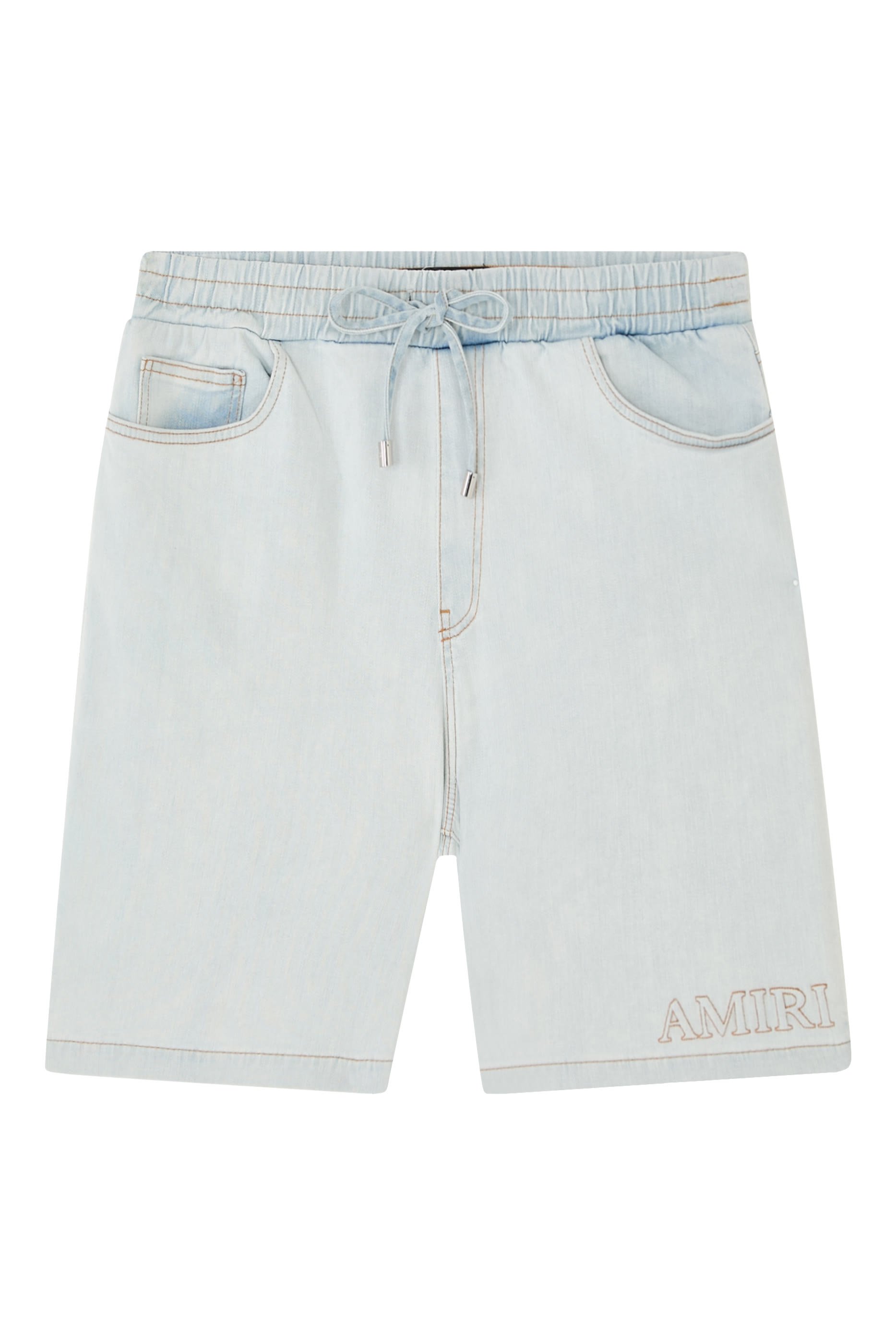 Logo Denim Shorts