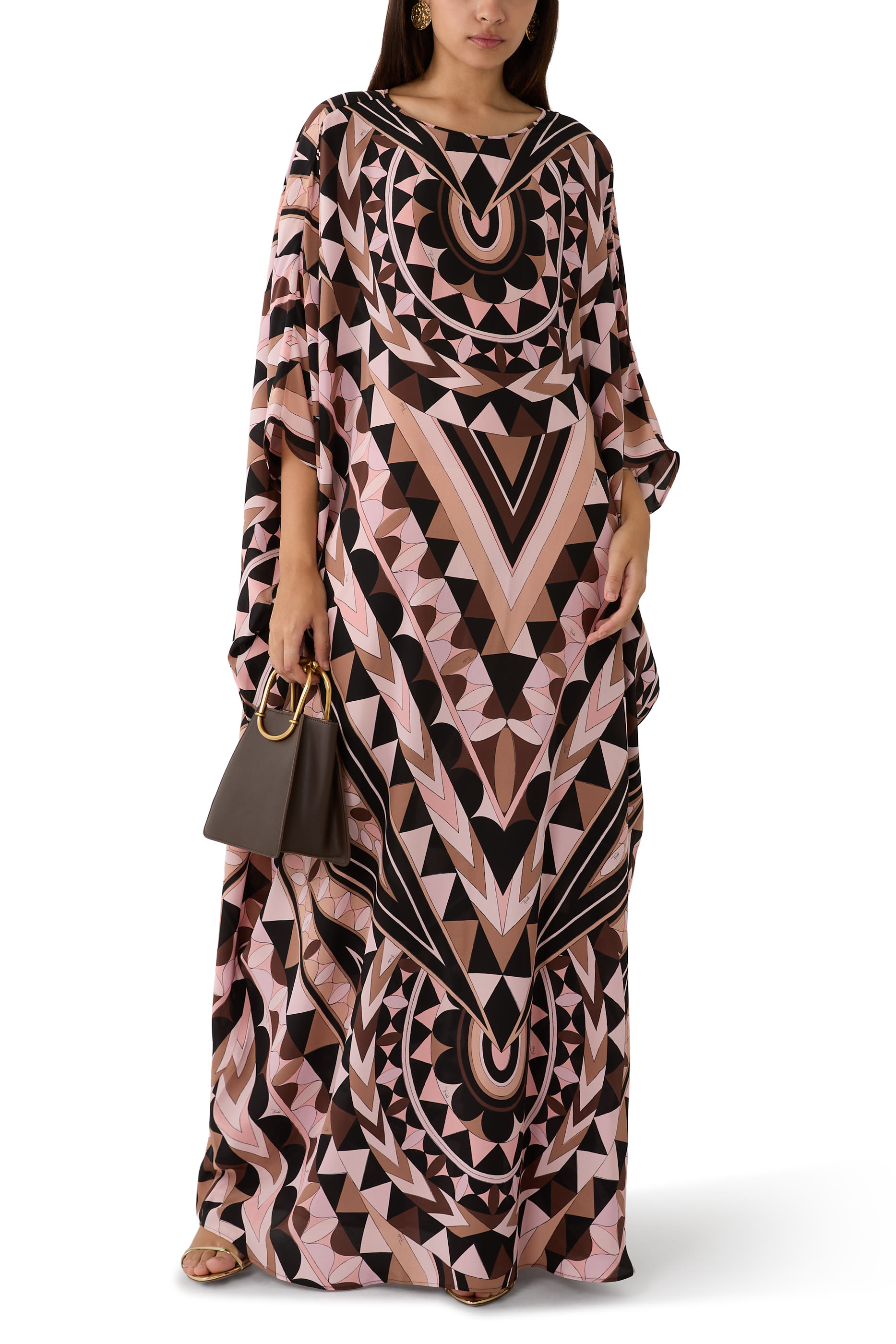 Manuba Print Silk Kaftan