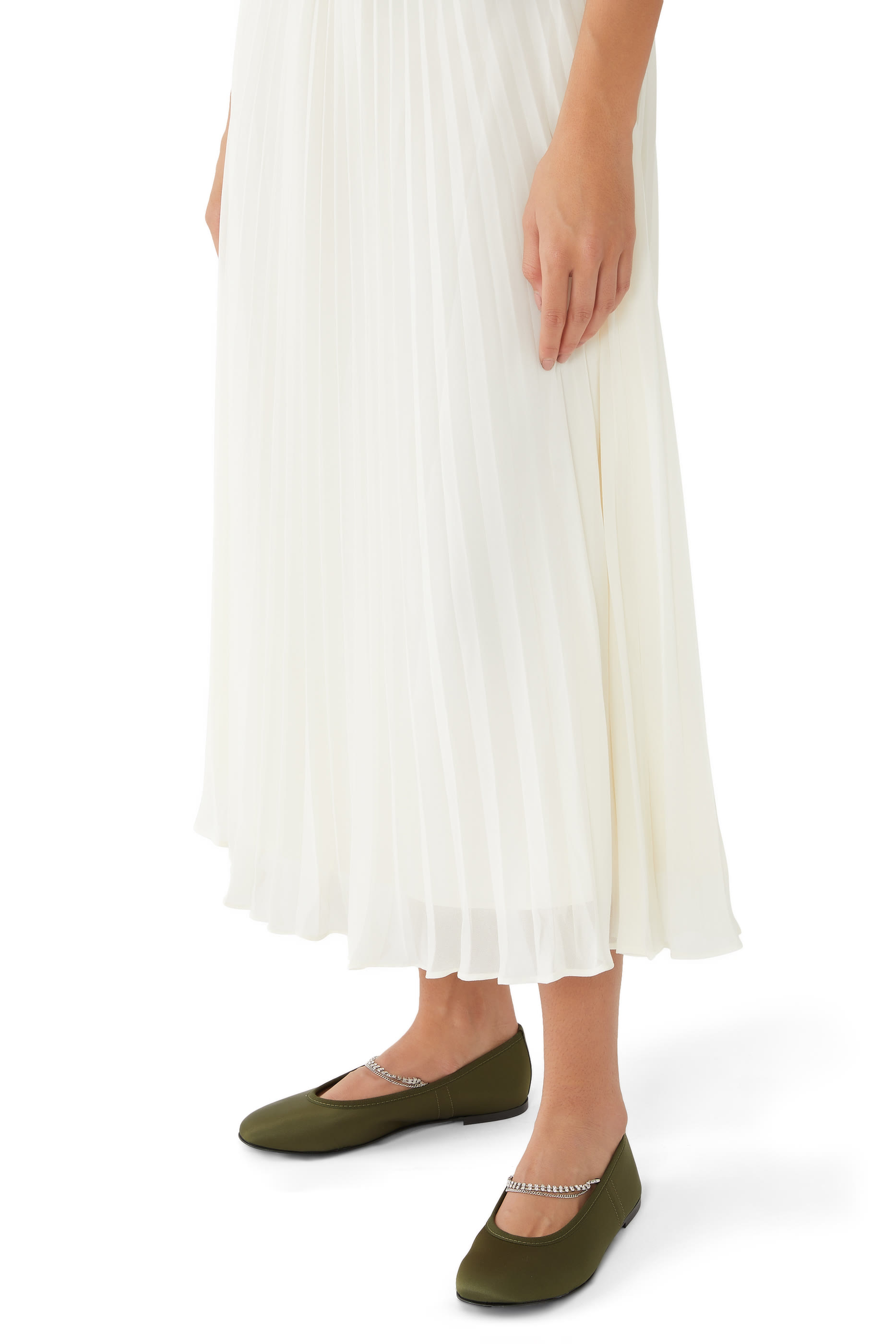 Juliette Metallic Leather Ballerina Shoes