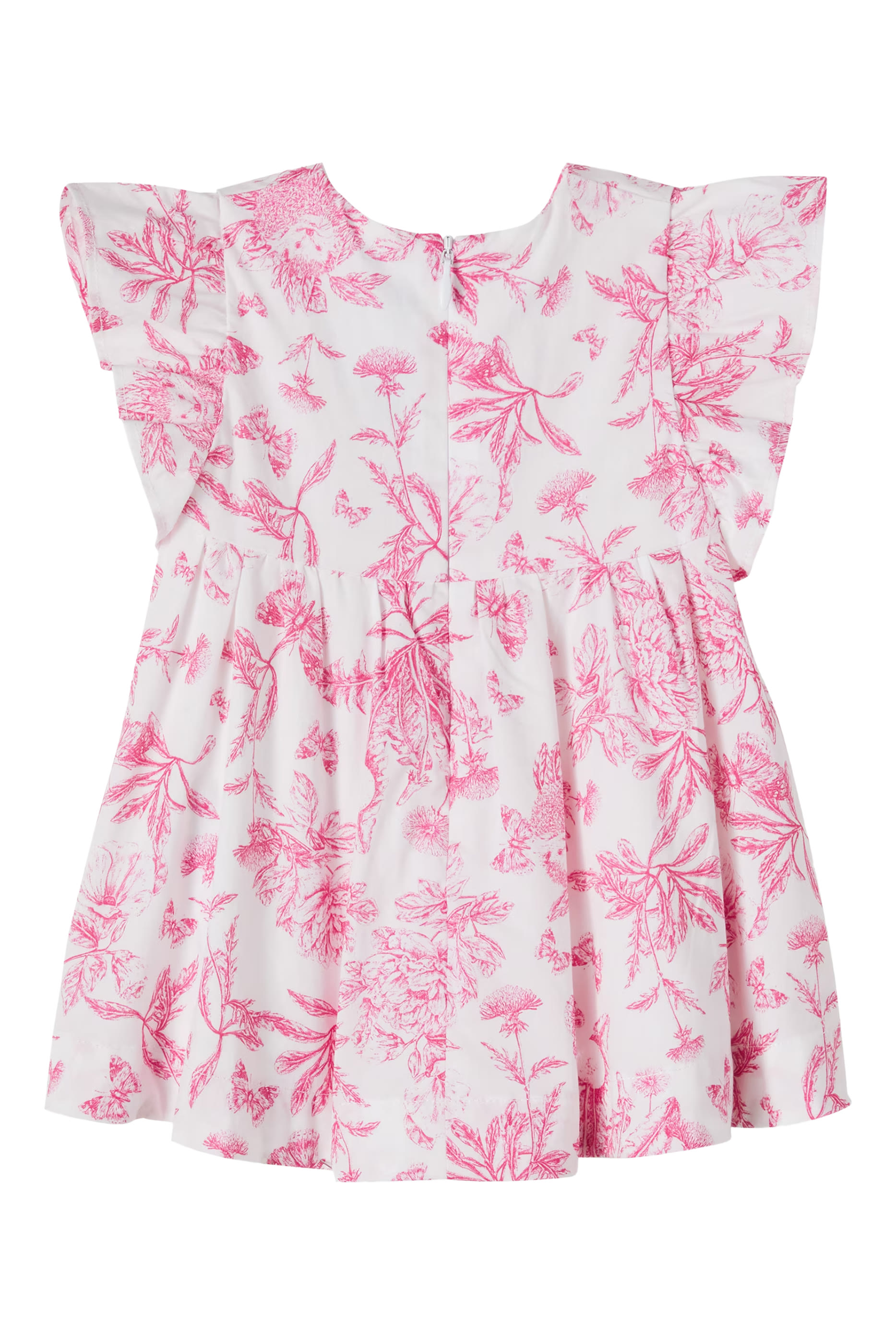 Kids Cotton Dres in Print Inspiration Toile de Jouy