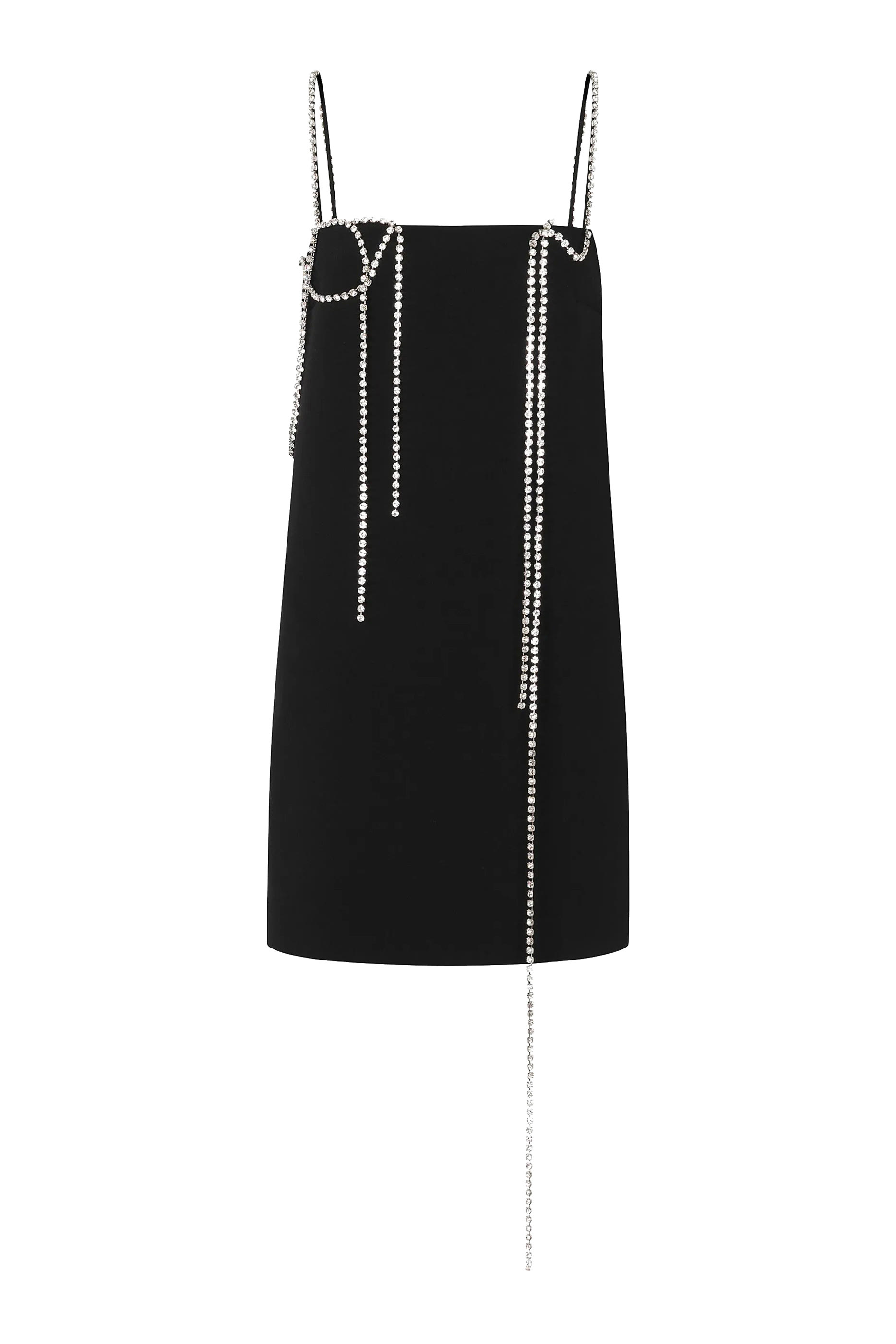  Embellished Stretch Crepe Dress