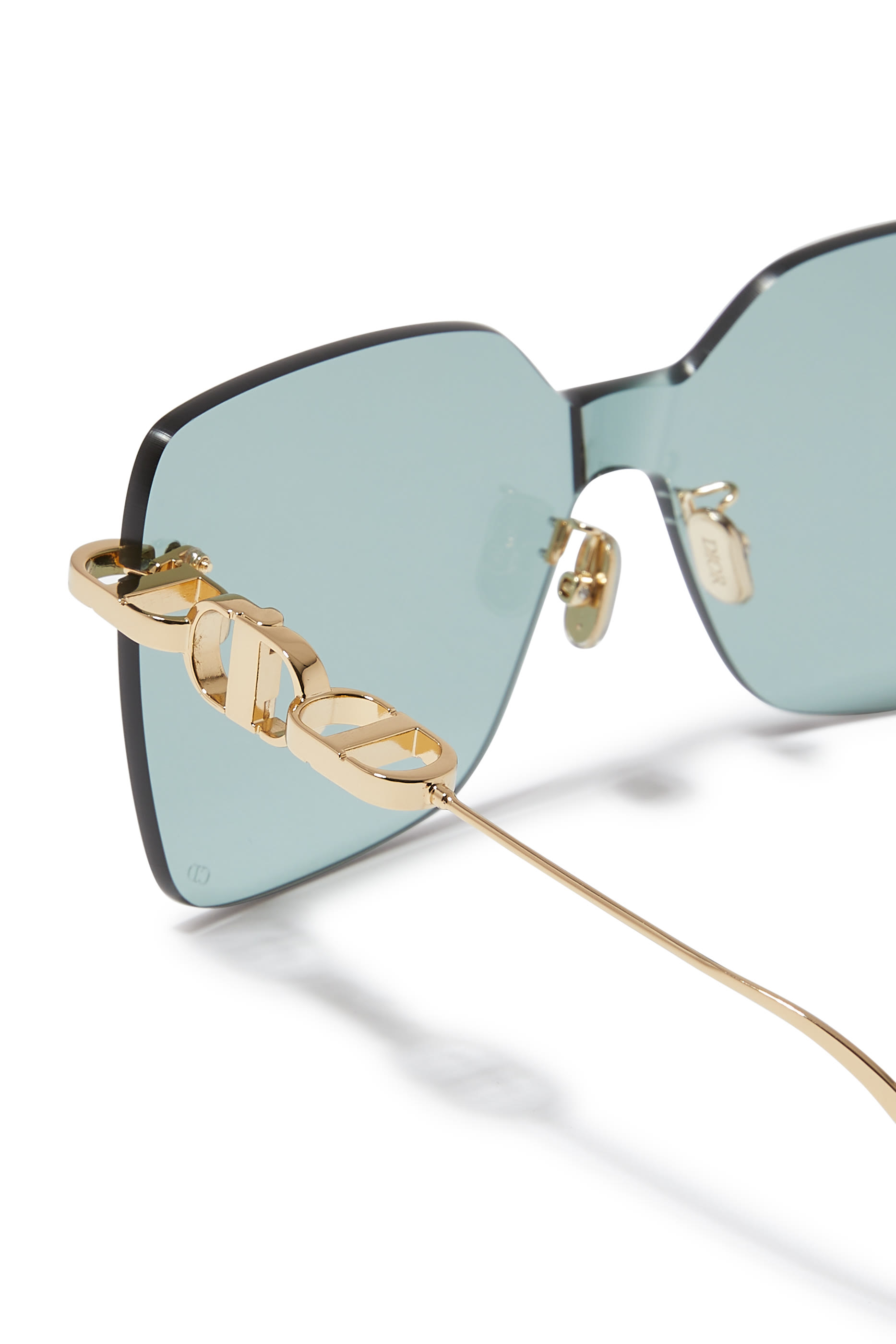 CD Chain M1U Gold Mask Sunglasses