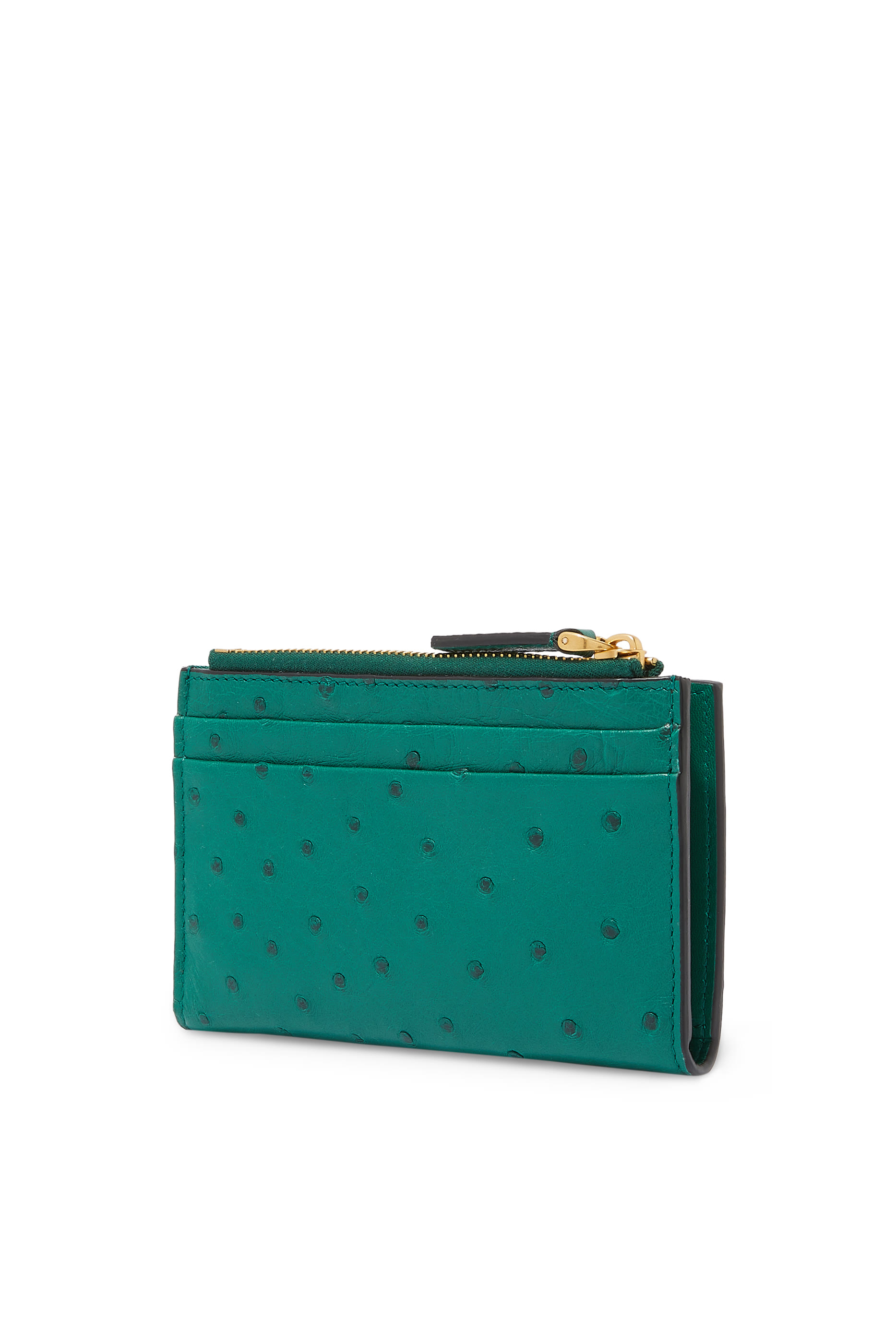 VLogo Pattern Zip Card Holder