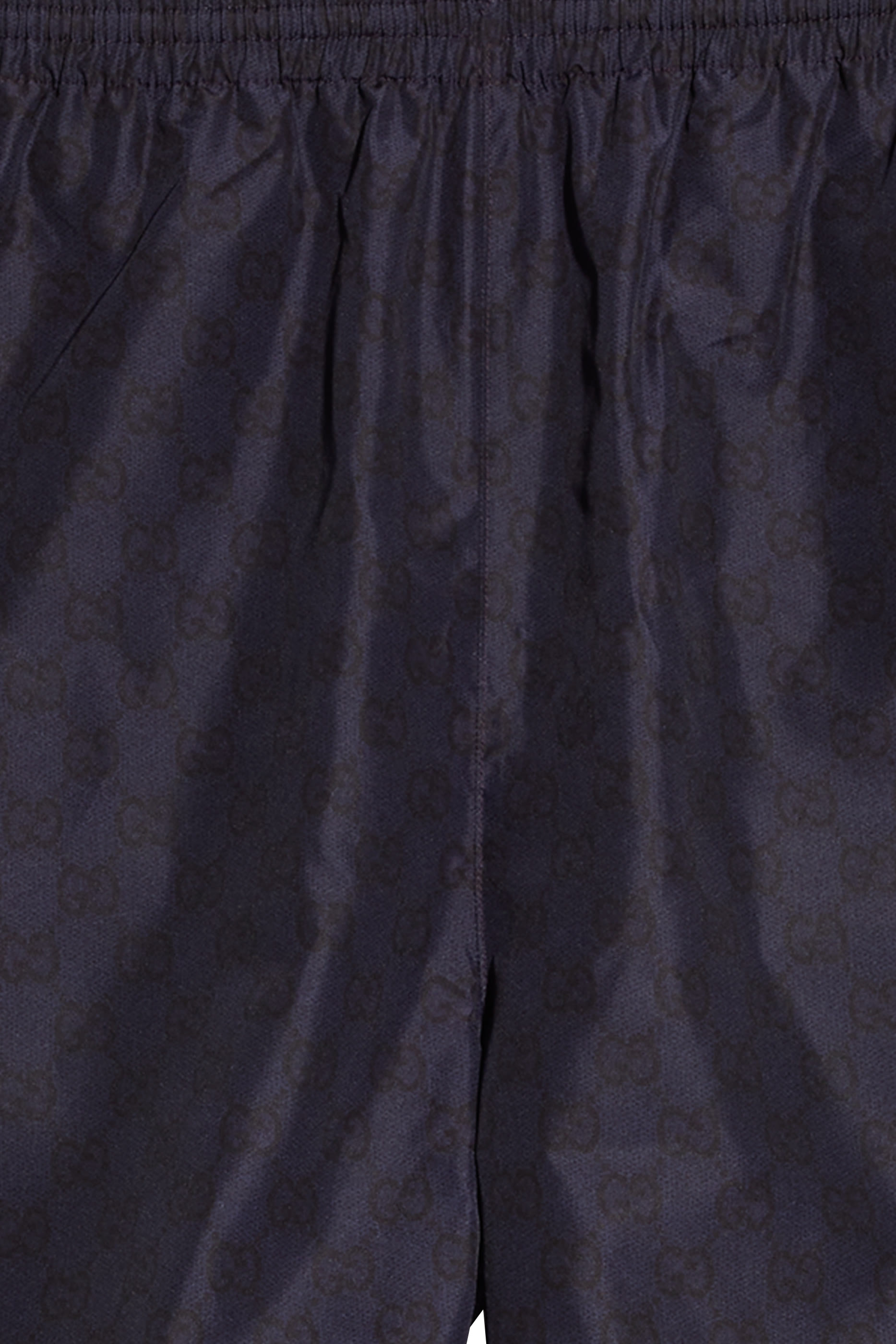 Printed Polyester Poplin Swim Shorts