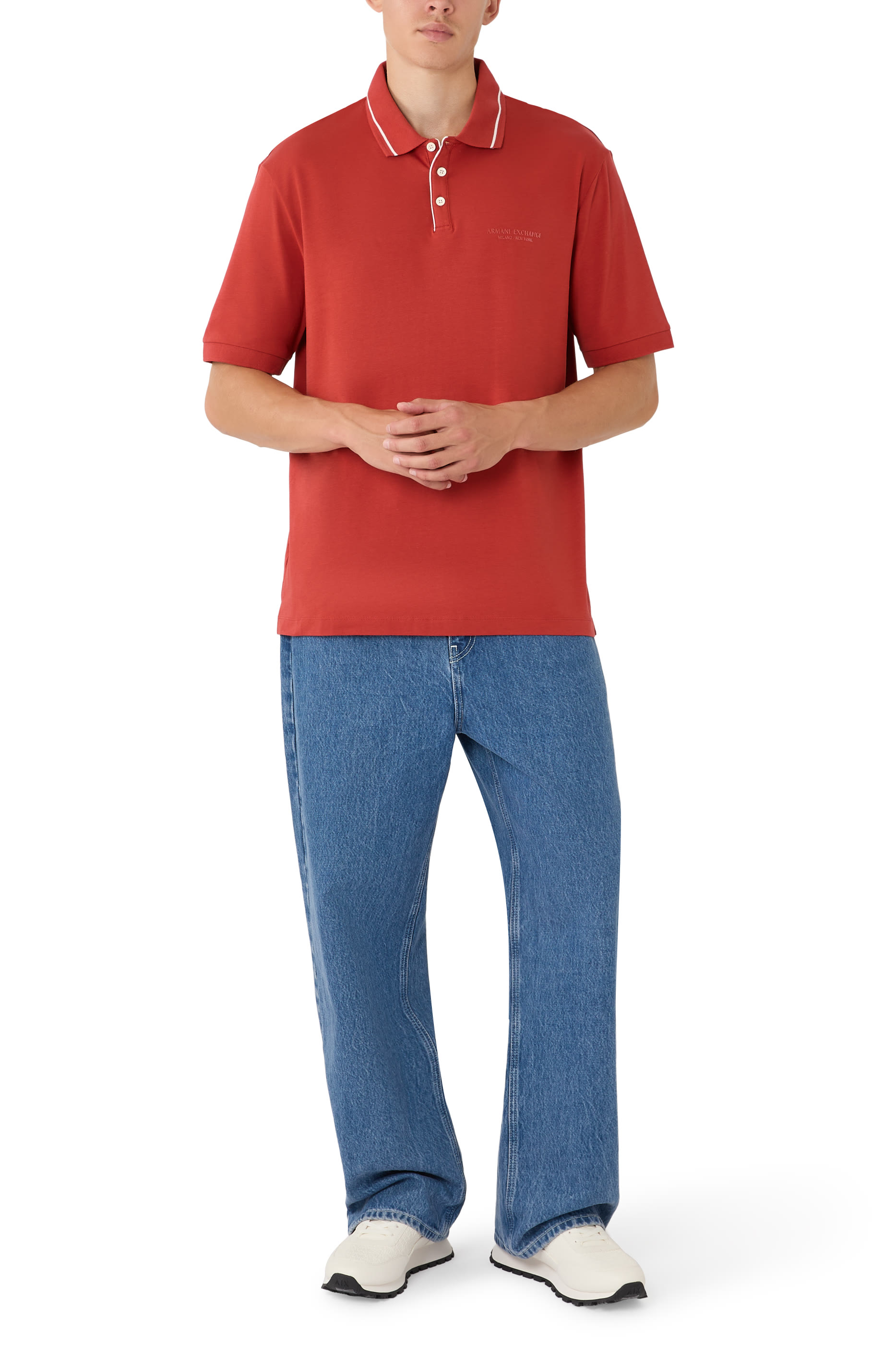  Regular Fit Polo Shirt in Stretch Jersey